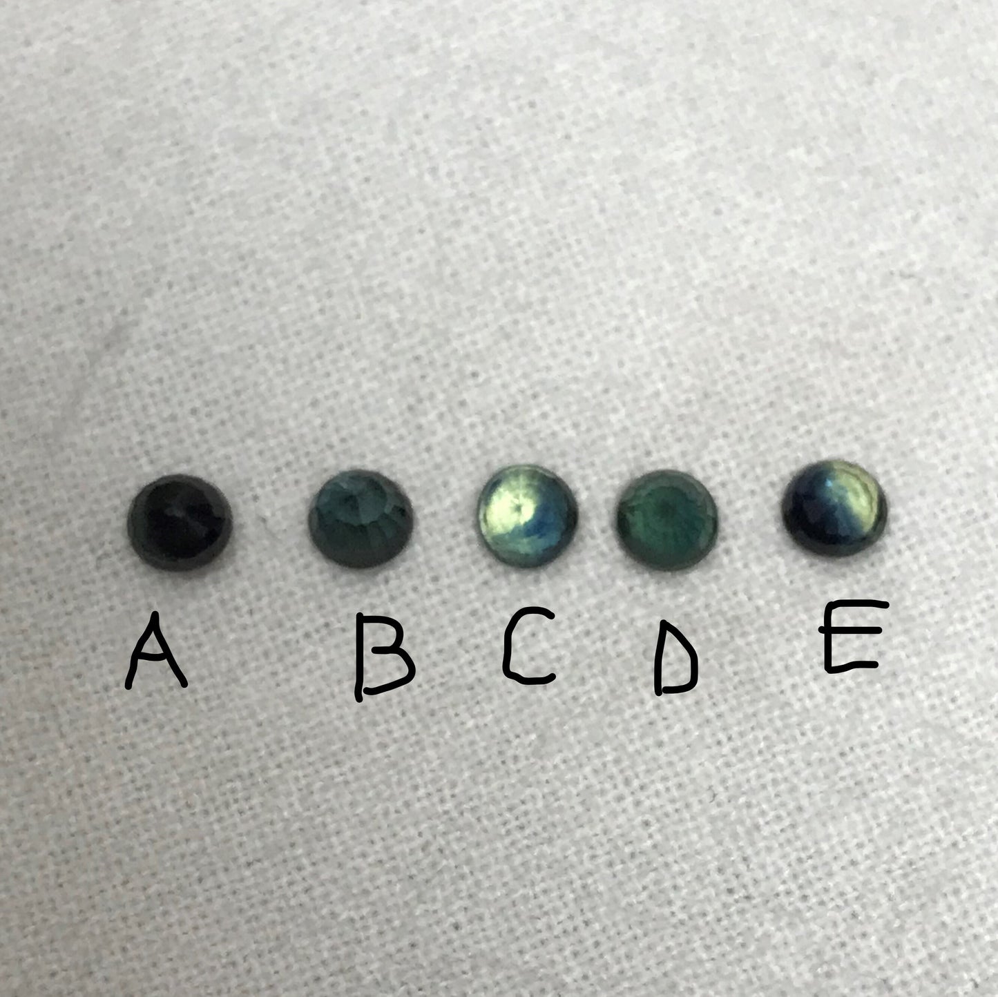 Pick One- 3.5mm Blue Sapphire 0.20-0.26 Carats Round Greenish Blue Sapphire, Faceted Loose Gemstone