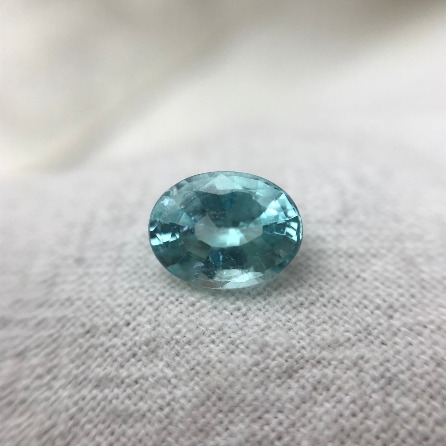 1.52 ct GIA Certified Paraiba Tourmaline 8x6mm, Natural  Copper and Maganese Bearing Blue Green Tourmaline, Clarity Enhanced Tourmaline
