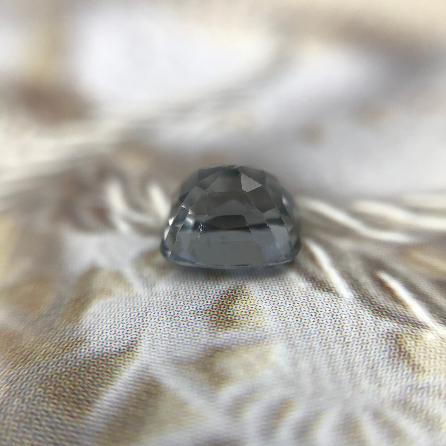 1.57 Ct Natural Purple Spinel 6.6x5.6mm Rectangle Cushion Cut Faceted Loose Gemstone, Grayish Purple Stone, Flowing Gems