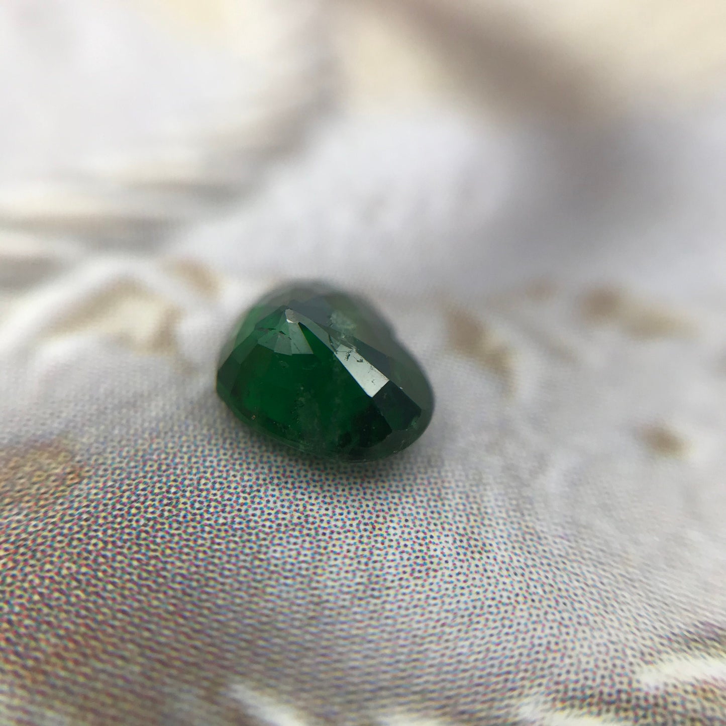 0.73 carat Natural Green Tsavorite Garnet 5x6.4mm Heart Cut, Faceted Loose Rich Green Gemstone, Loose Gem, Earth Mined Stone