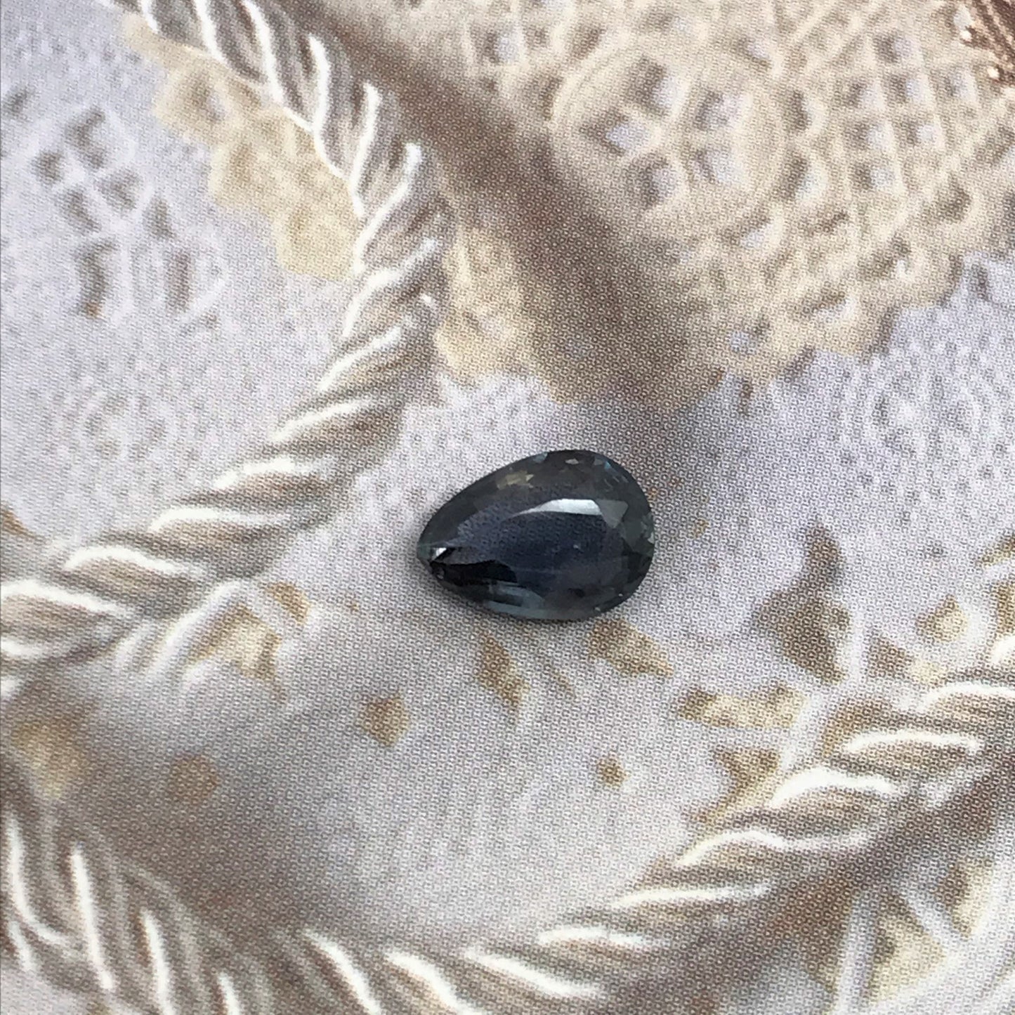 1.49 carat Natural Purple- Greenish Blue Sapphire  8.7x6.2 mm Pear Cut, Faceted Unmounted Gem - Color Change/Shift