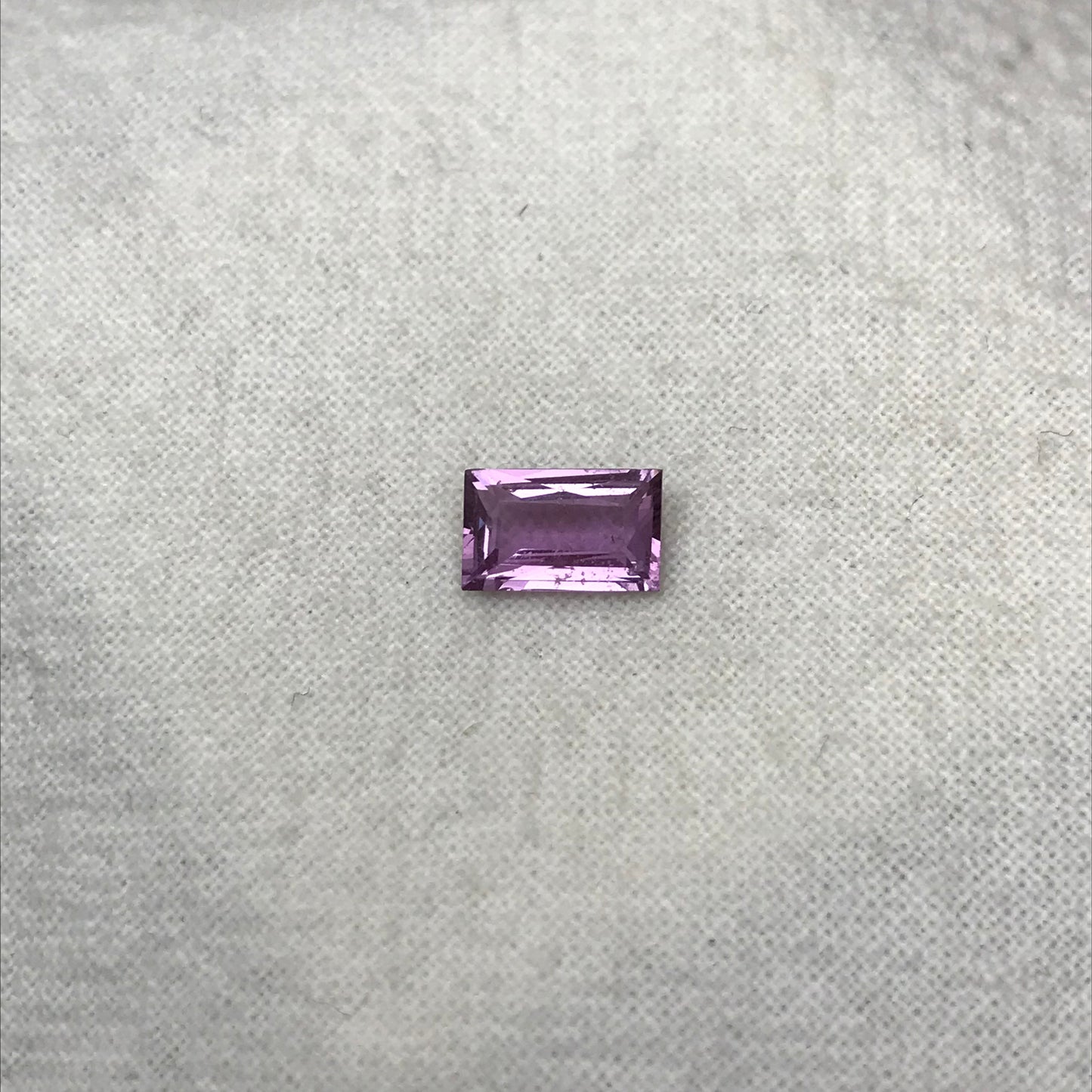GIA Certified 1 Ct. Natural Purple Sapphire 7.7x4.8mm Rectangle Pinkish Purple Sapphire Loose Faceted
