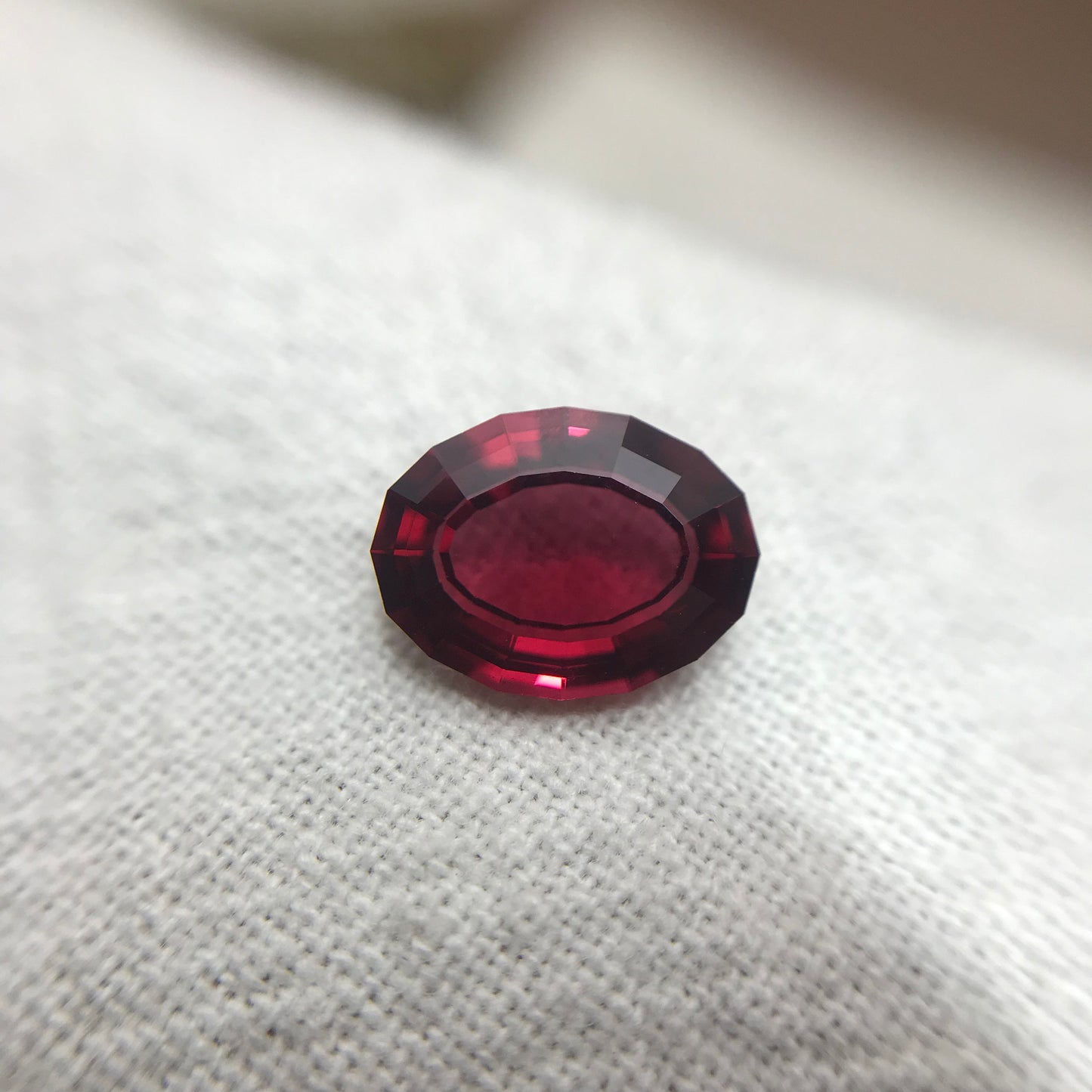 GIA Certified Burma Red Spinel 9x6.8mm 1.71 carat Oval Round Faceted Loose Gem, Step Cut Natural Spinel