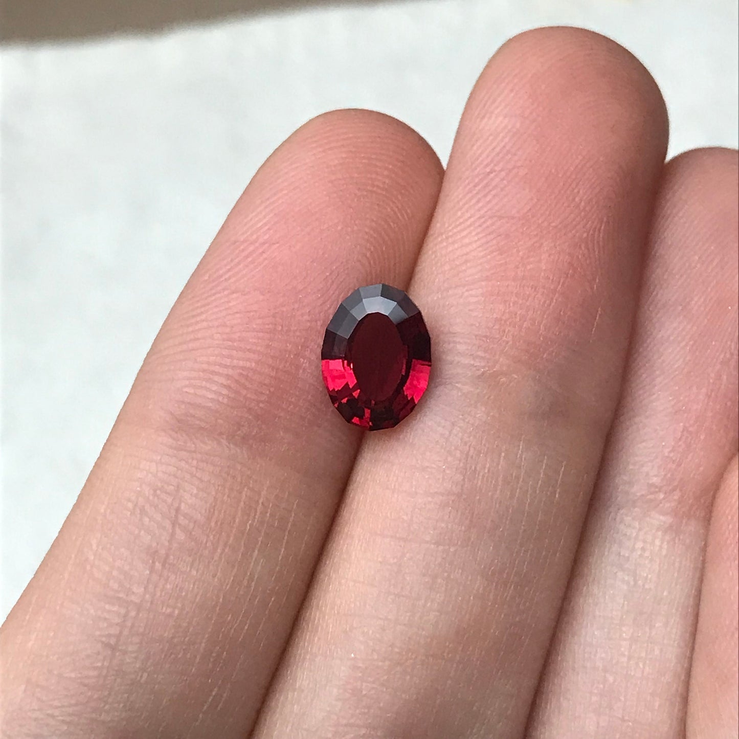 GIA Certified Burma Red Spinel 9x6.8mm 1.71 carat Oval Round Faceted Loose Gem, Step Cut Natural Spinel