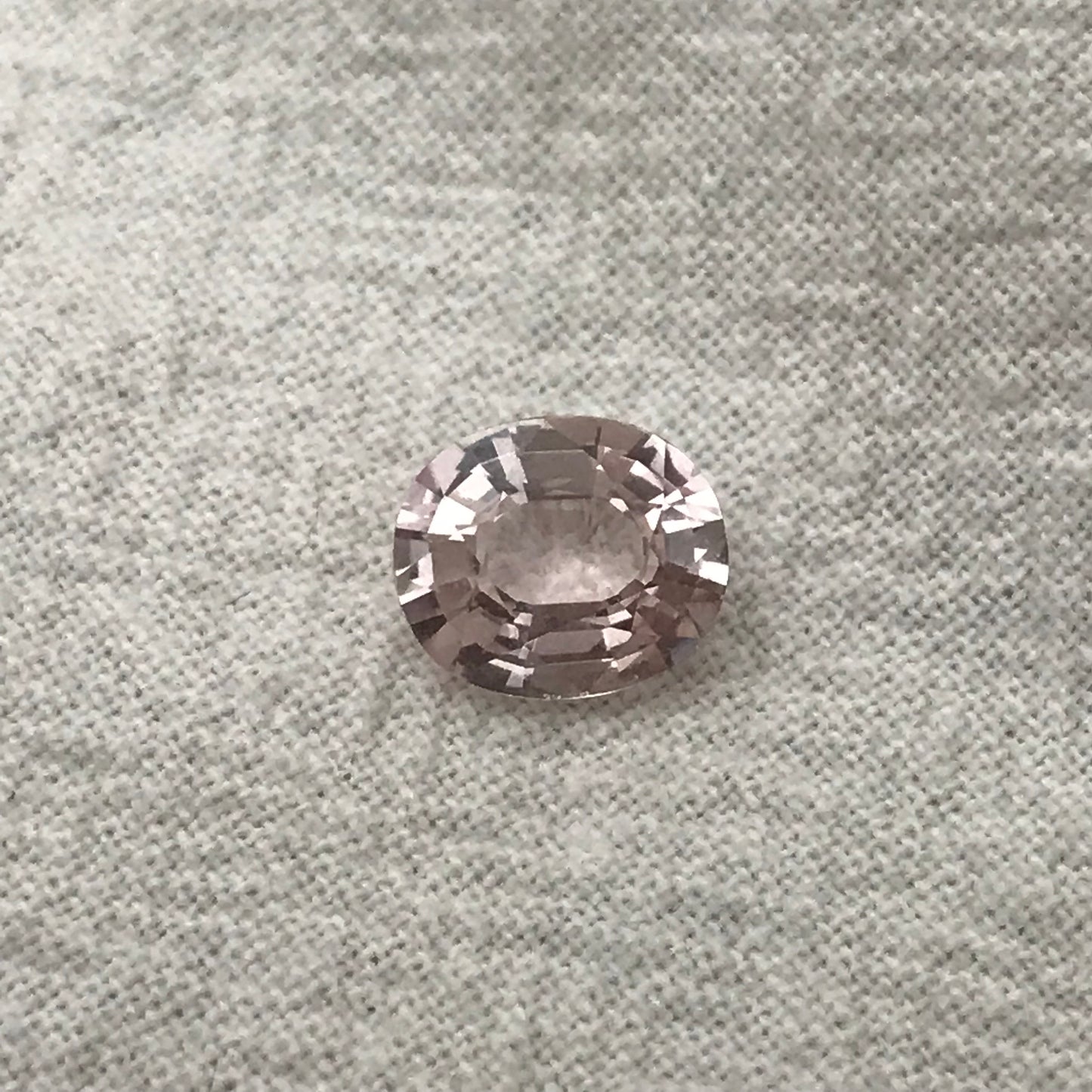 GIA Certified Natural 2 ct Pink Sapphire 8.4x7mm Oval Cut Faceted Loose Light Pink Unheated Sapphire