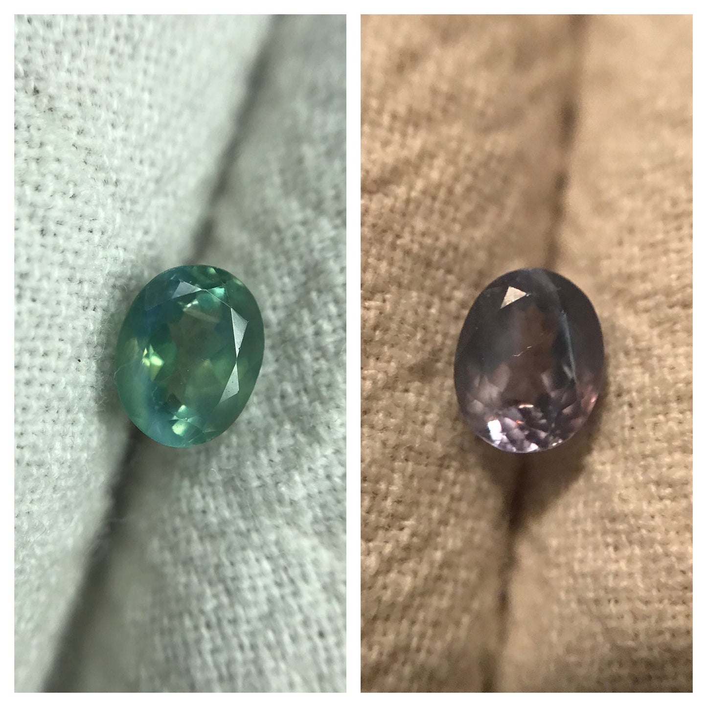 GIA Certified 0.59 ct Natural Alexandrite 5x4mm Green-Purple, Loose Faceted Rare Color Change Alexandrite with Cats Eye Properties