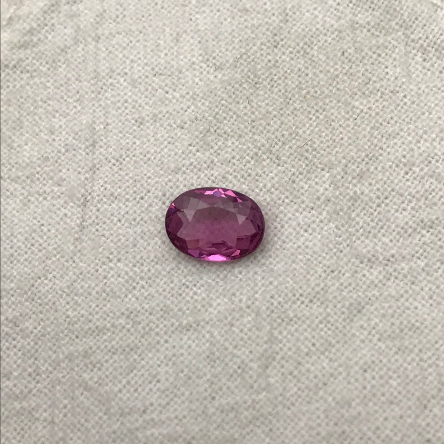 7x5mm Natural Purplish Pink Garnet, 0.81 carat Rose Garnet, Faceted Oval Cut Rhodolite Garnet Gem