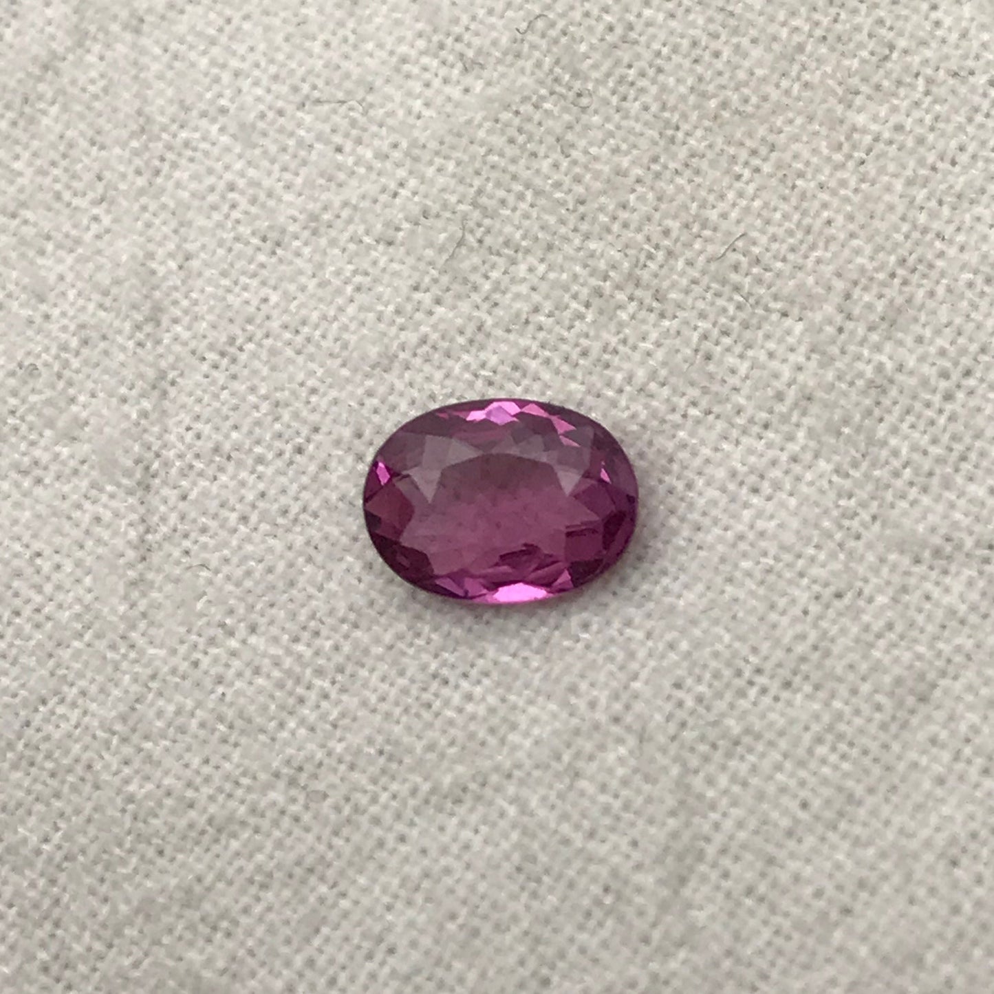 7x5mm Natural Purplish Pink Garnet, 0.81 carat Rose Garnet, Faceted Oval Cut Rhodolite Garnet Gem