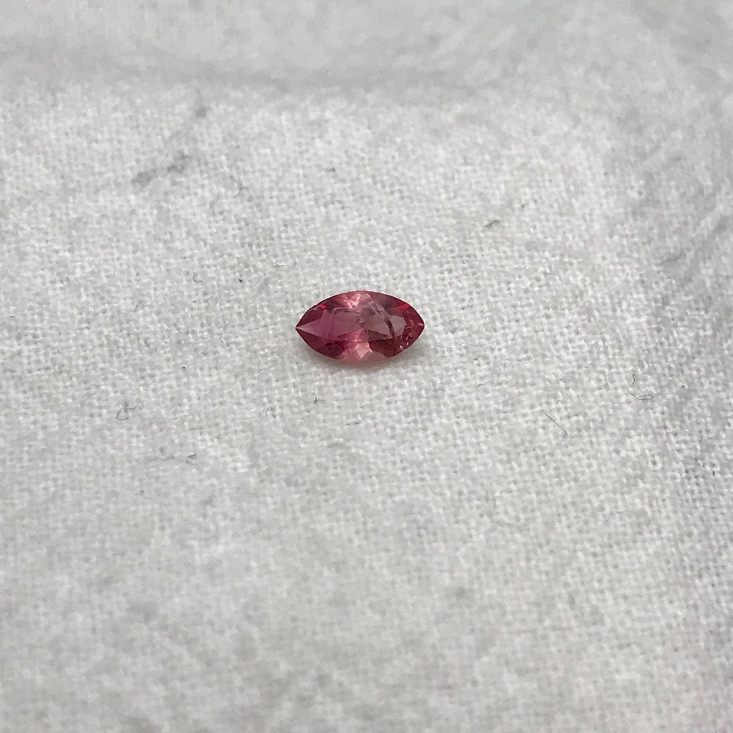 0.19 Ct. Natural Red Beryl Marquise Cut, Utah Red Beryl, Faceted Bixbite, 5.9x3.3, Mixed Color Red Beryl