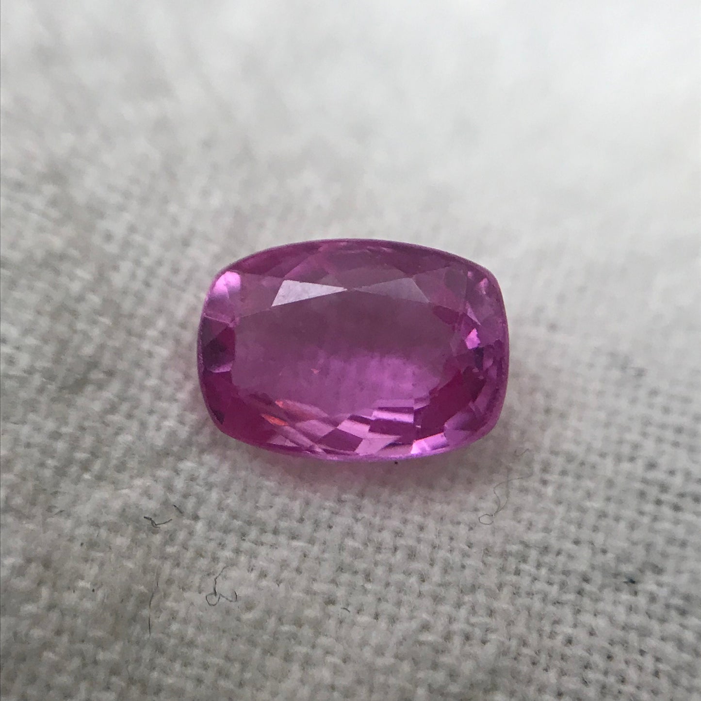 1.19 Ct. GIA Certified Pink Sapphire 7x5mm Cushion Cut, Madagascar Unheated Sapphire