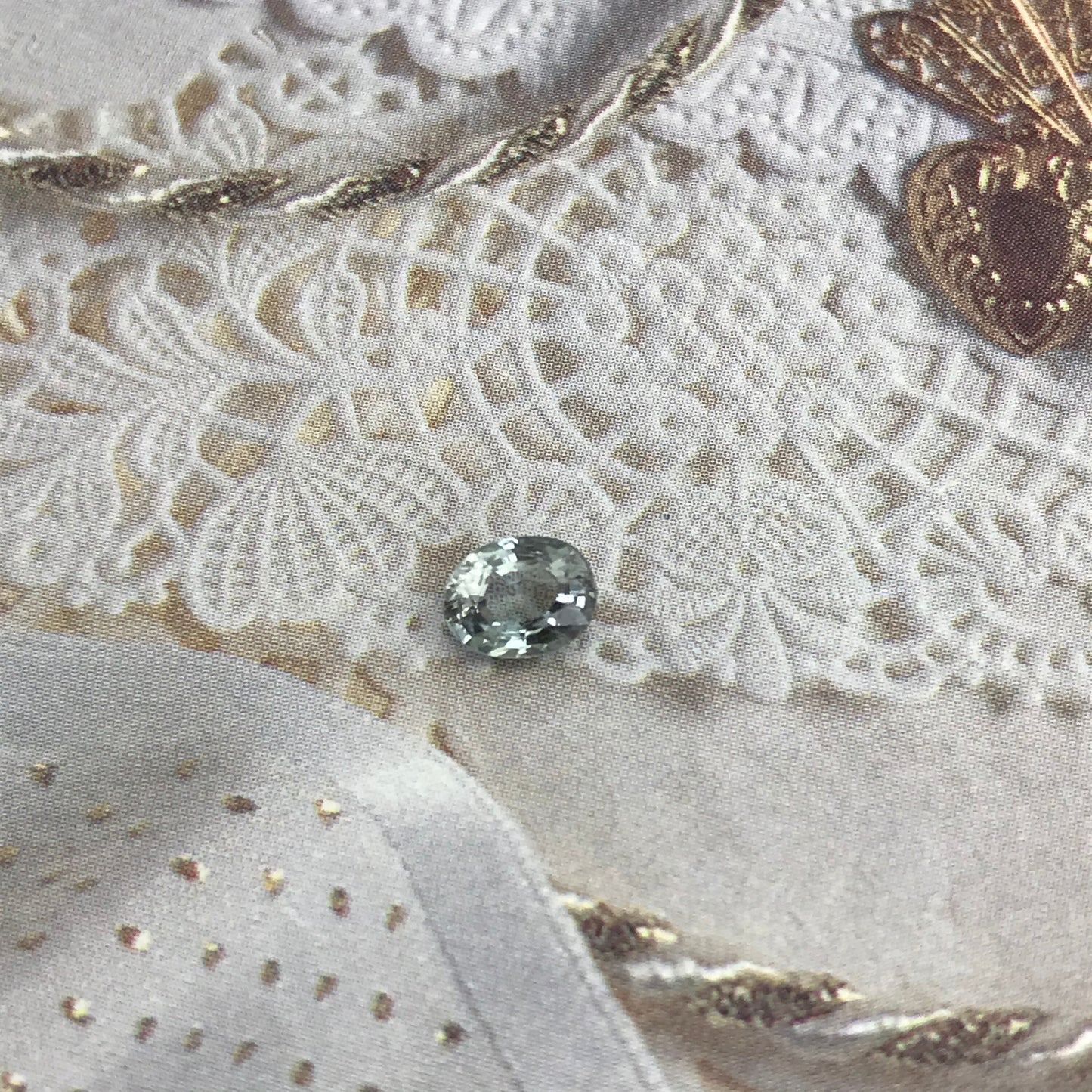 Natural Light Bluish Green Tourmaline 0.53 Carat 5.8x4.5mm, Faceted Loose Gemstone Oval Cut Tourmaline,