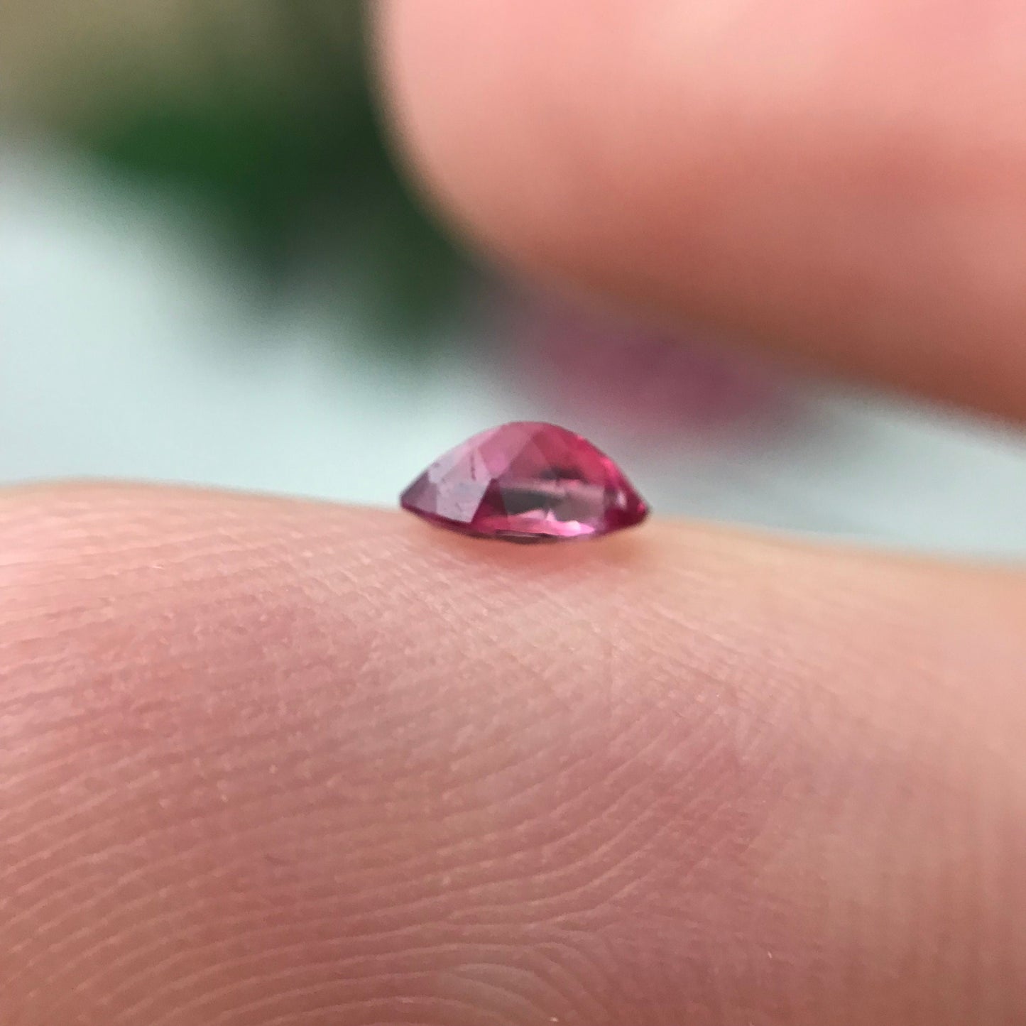 5x2.5mm Red Beryl, 0.13 Ct Faceted Bixbite, Natural Raspberry Red Beryl, Excellent Clarity