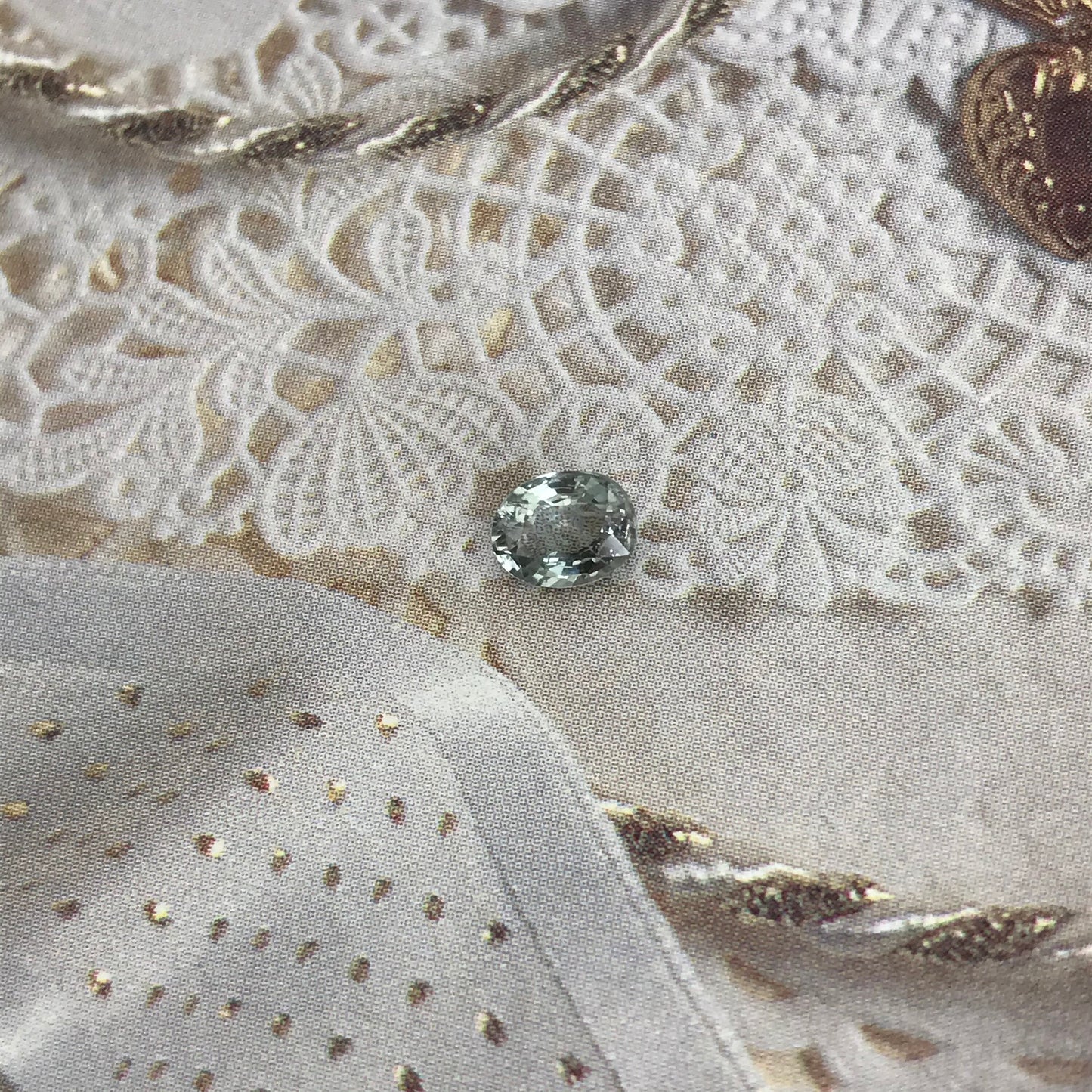 Natural Light Bluish Green Tourmaline 0.53 Carat 5.8x4.5mm, Faceted Loose Gemstone Oval Cut Tourmaline,