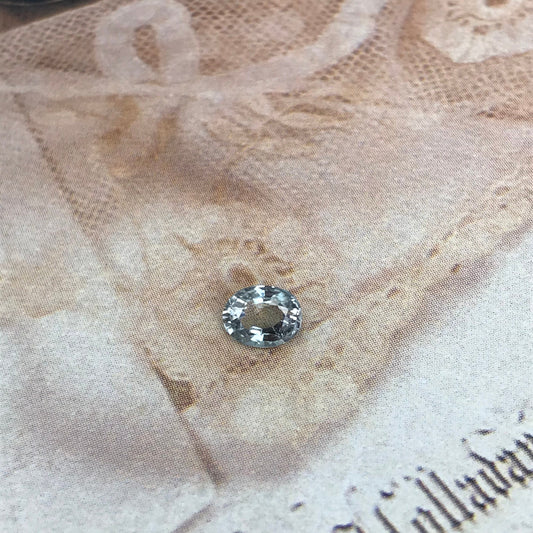 Natural Light Bluish Green Tourmaline 0.53 Carat 5.8x4.5mm, Faceted Loose Gemstone Oval Cut Tourmaline,