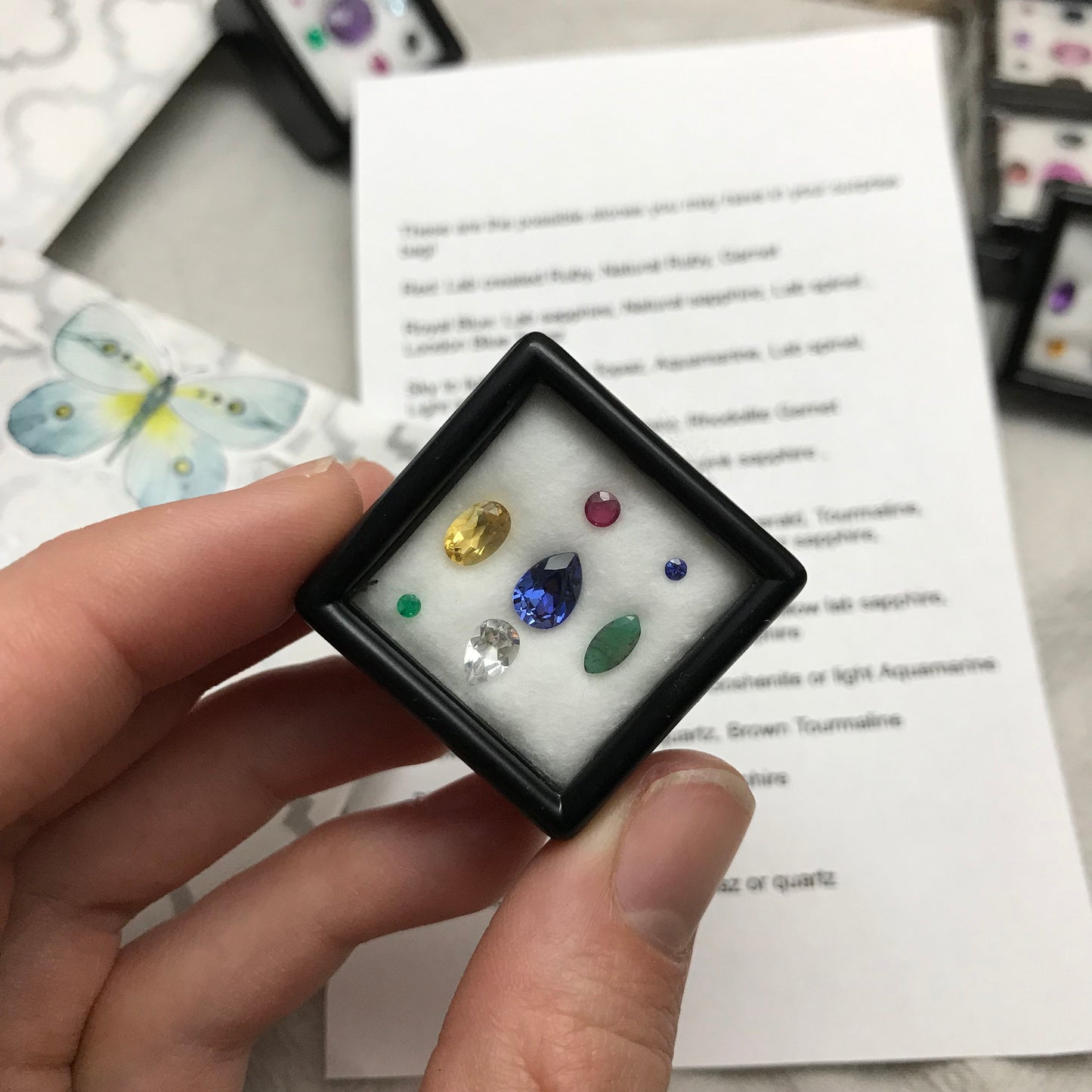 Gemstone Mystery Bag! Loose Faceted Precious and Semiprecious Gem, Faceted Crystal Grab Bag, Gemstone Gift Bag