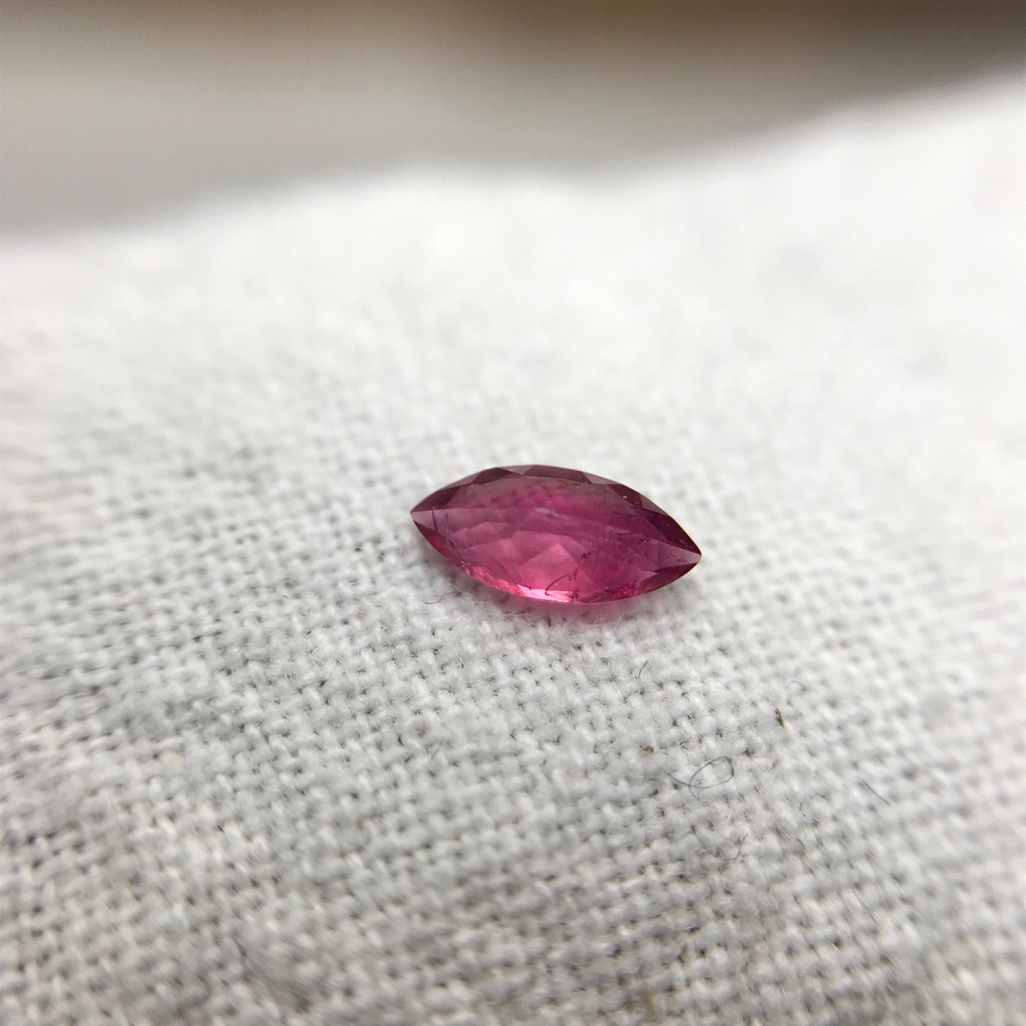 5.6x2.6mm Marquise Cut Red Beryl, 0.17 Ct. Faceted Bixbite, Natural Red Beryl
