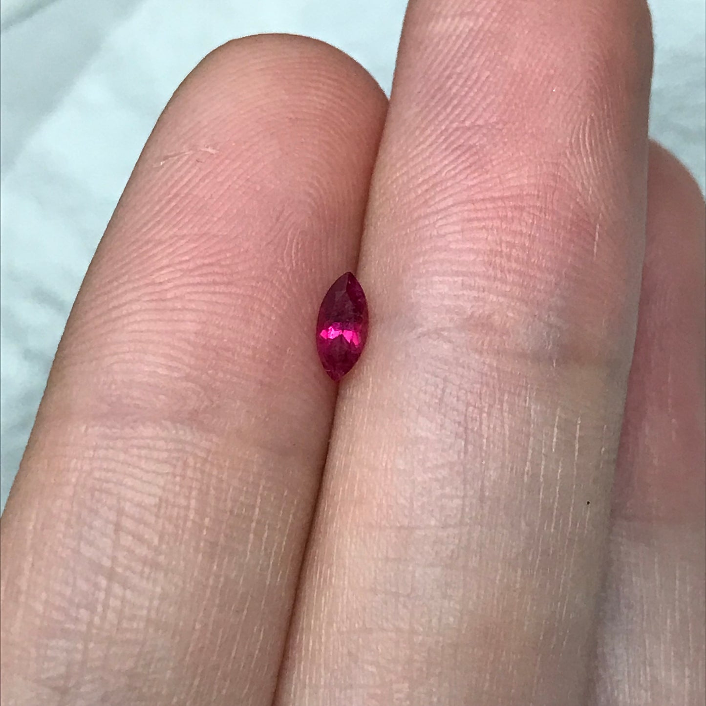 5.6x2.6mm Marquise Cut Red Beryl, 0.17 Ct. Faceted Bixbite, Natural Red Beryl