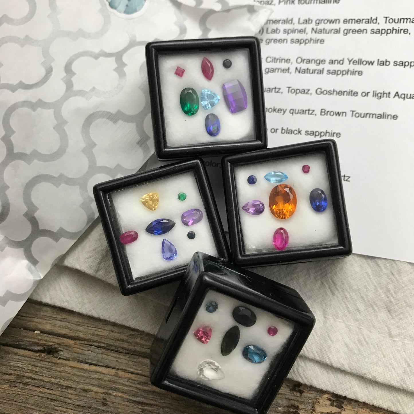 Gemstone Mystery Bag! Loose Faceted Precious and Semiprecious Gem, Faceted Crystal Grab Bag, Gemstone Gift Bag