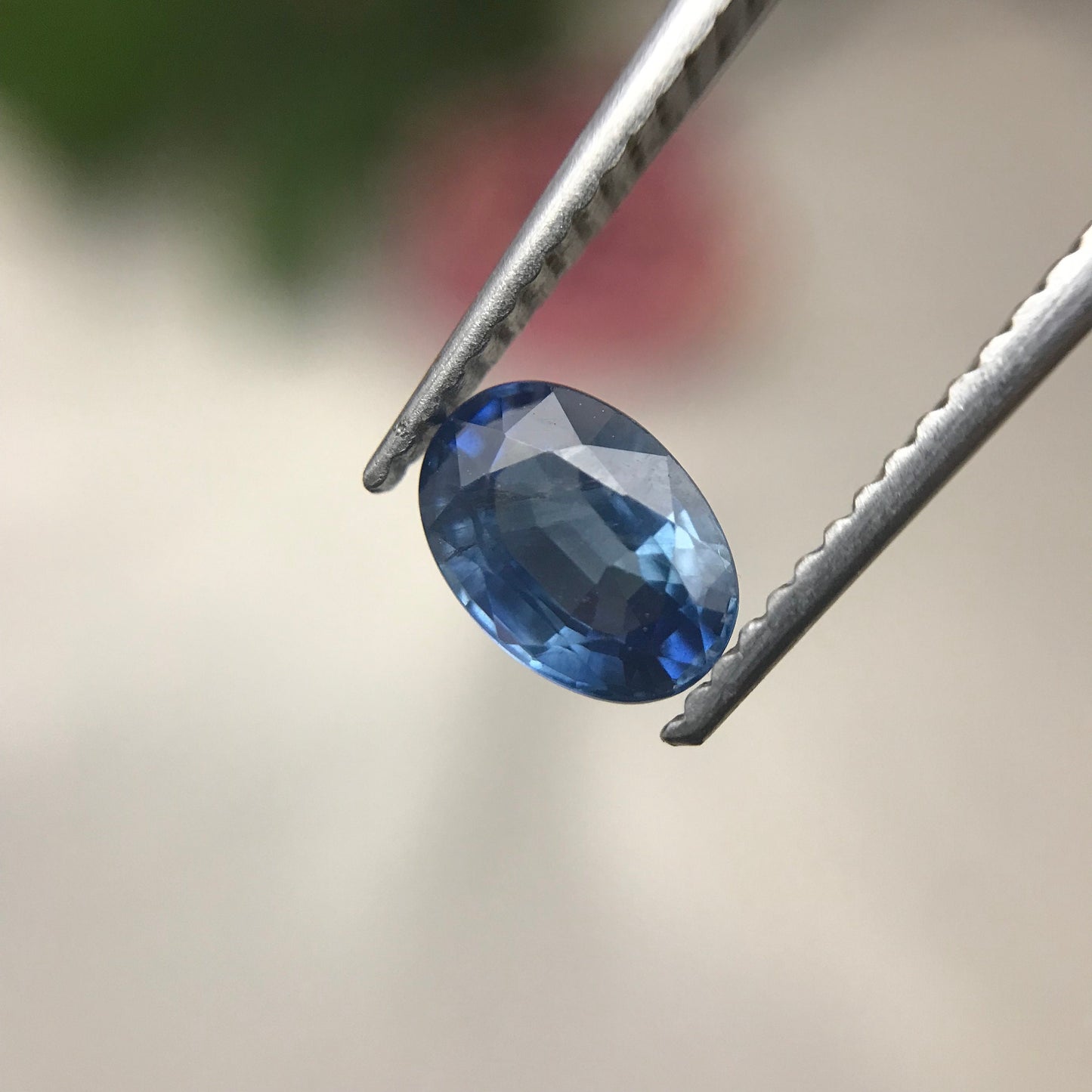 7x5mm Natural Blue Sapphire 1.09 Carats Oval Cut Medium Blue Sapphire Faceted Loose Sapphire