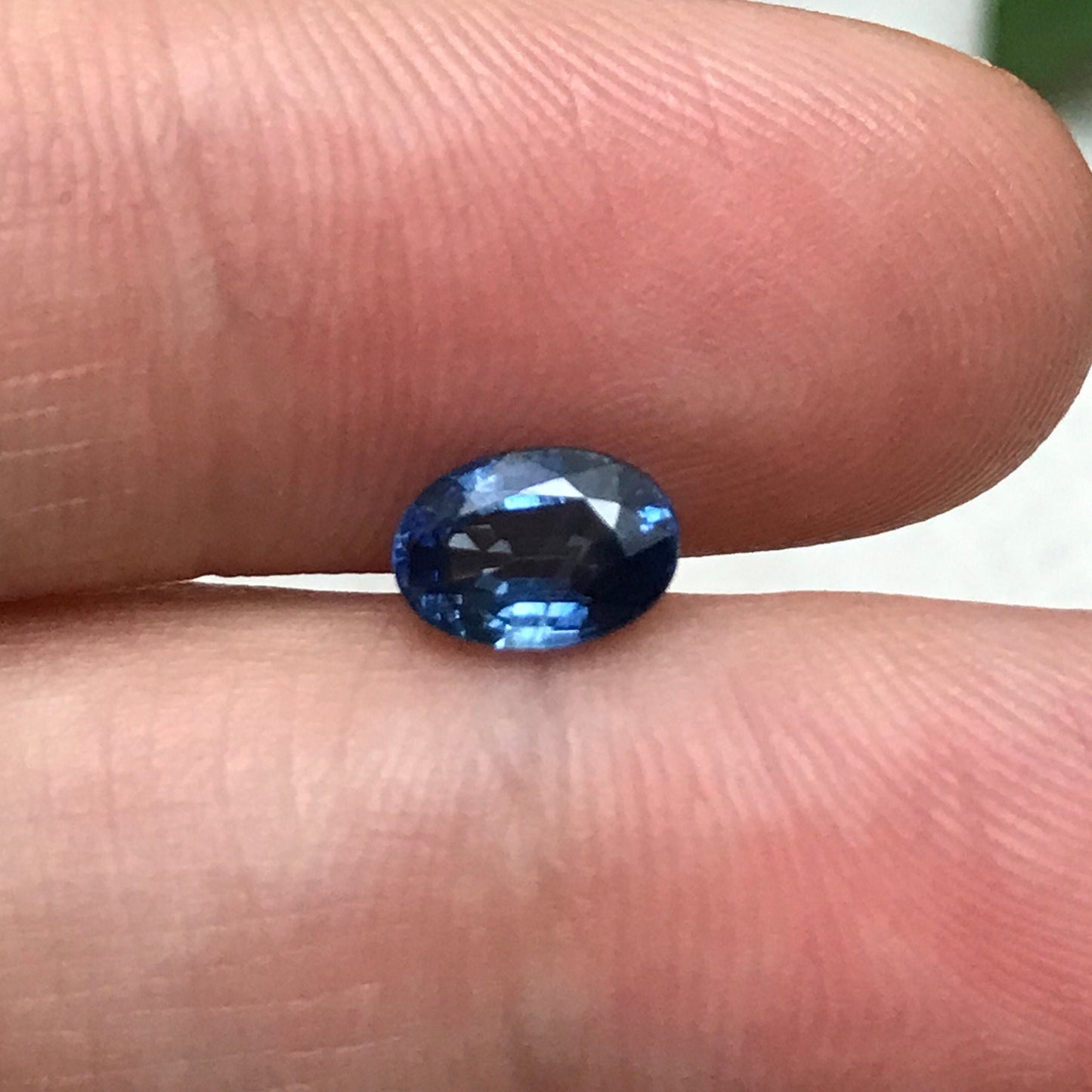 7x5mm Natural Blue Sapphire 1.09 Carats Oval Cut Medium Blue Sapphire Faceted Loose Sapphire