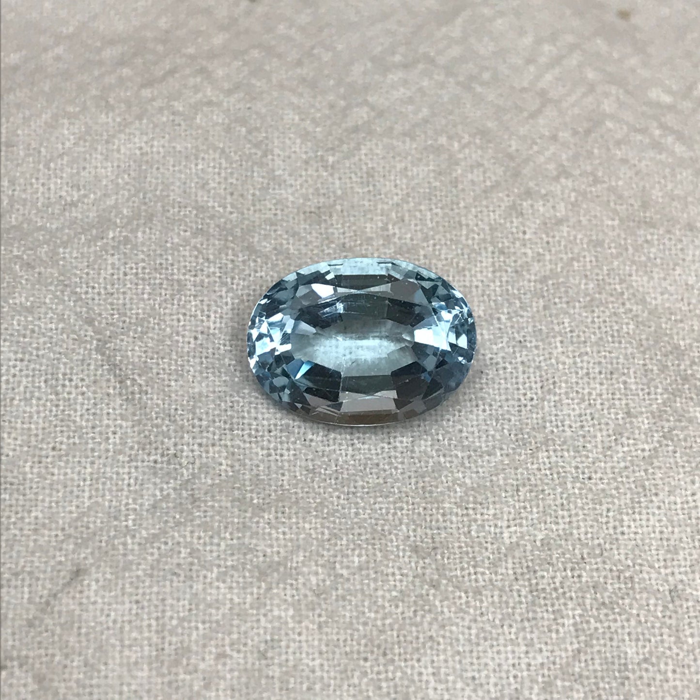 7.9 Carat Blue Topaz Oval Cut 14x10mm Loose Gem, Faceted Topaz