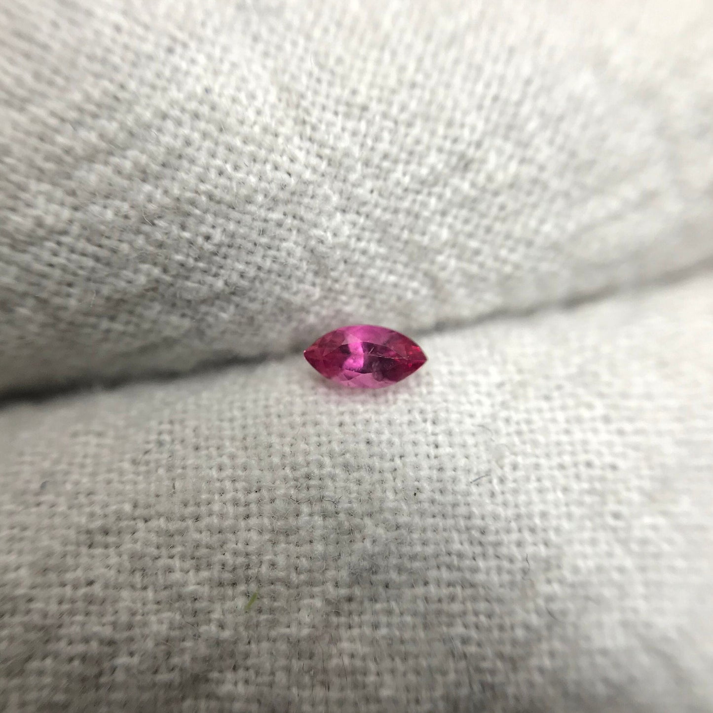 4x2mm Red Beryl, Faceted Bixbite, 0.09 Carat, Natural Little Red Beryl, Good Clarity