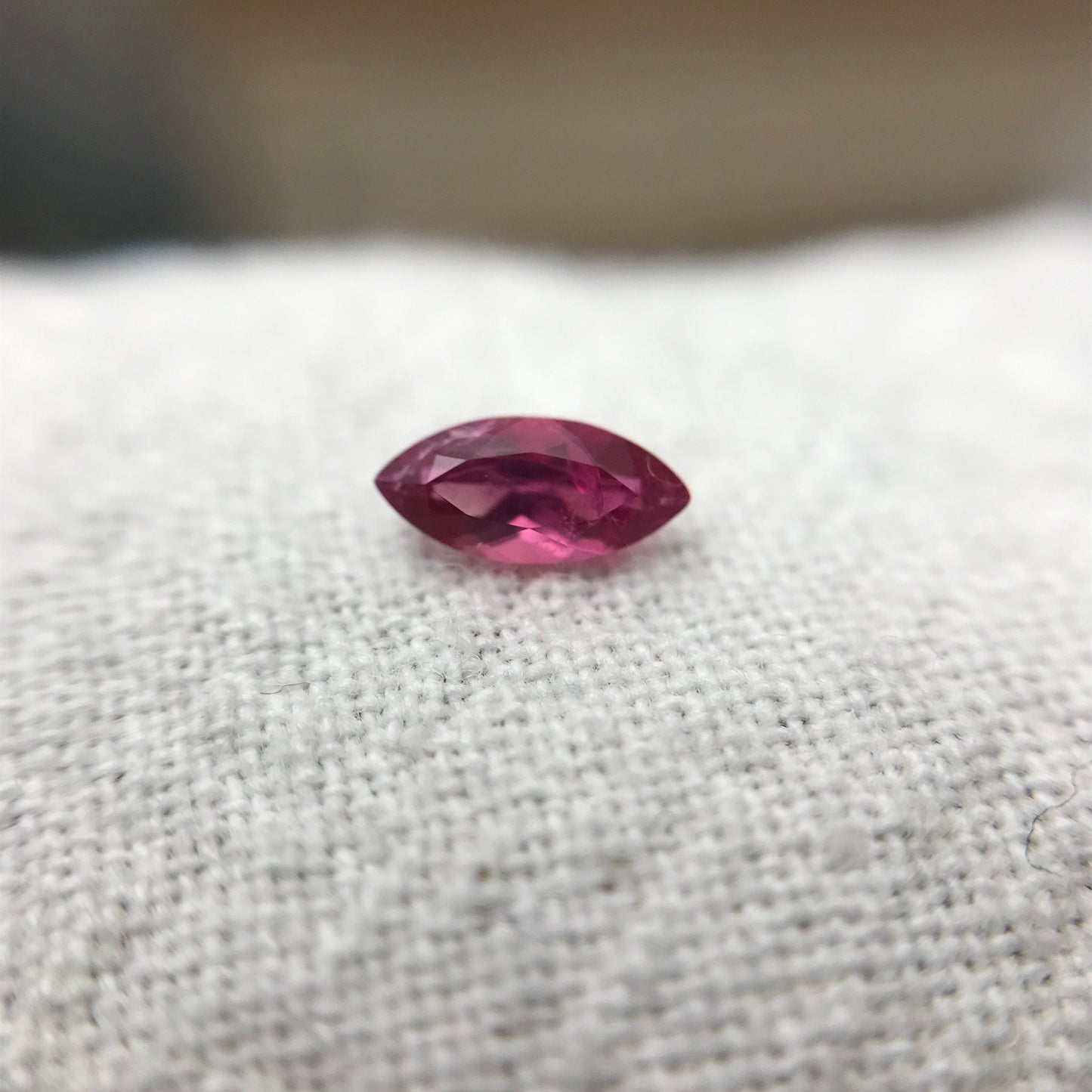 5.6x2.6mm Marquise Cut Red Beryl, 0.17 Ct. Faceted Bixbite, Natural Red Beryl