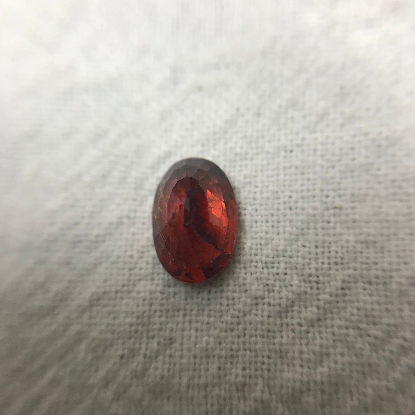 1.86 ct Natural Orangey Red Spessartite Garnet 8.4x5.7mm Oval Faceted Gemstone Loose Gem Red Orange Garnet