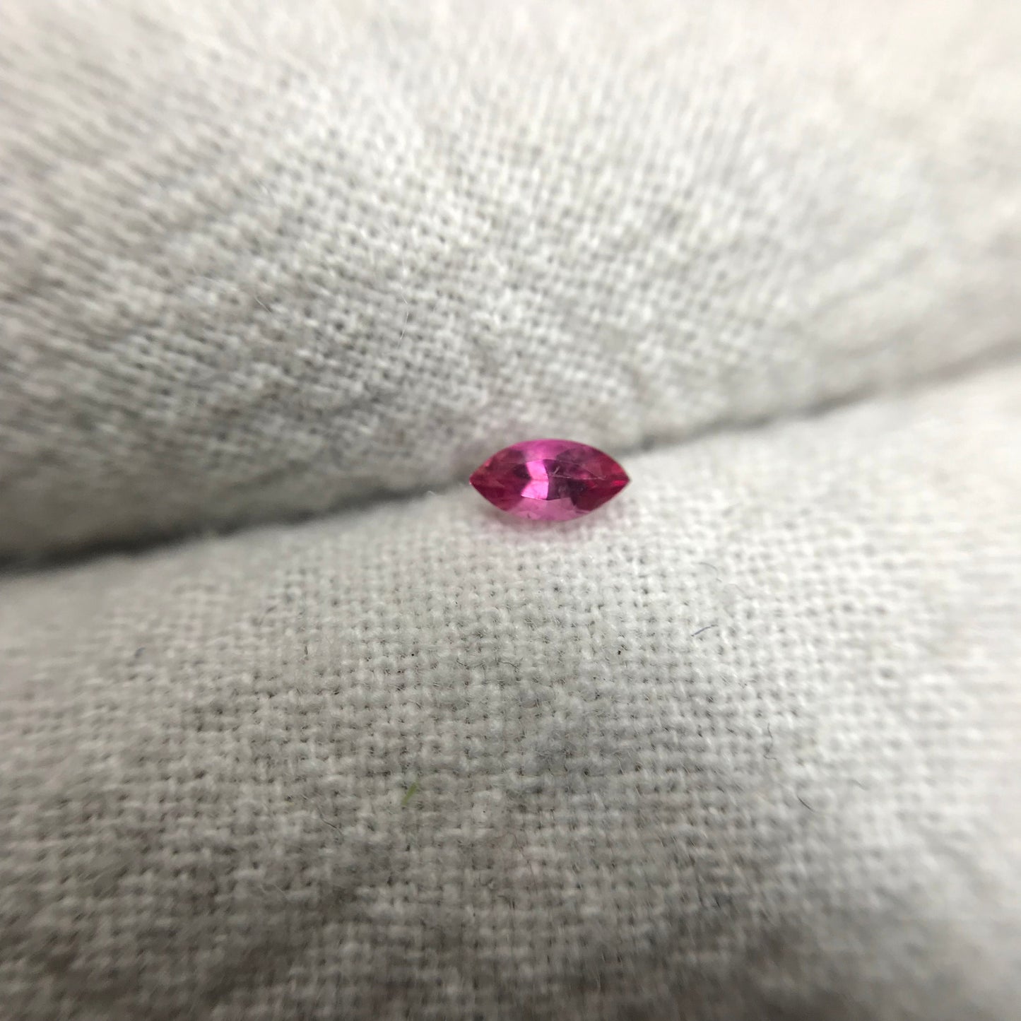 4x2mm Red Beryl, Faceted Bixbite, 0.09 Carat, Natural Little Red Beryl, Good Clarity