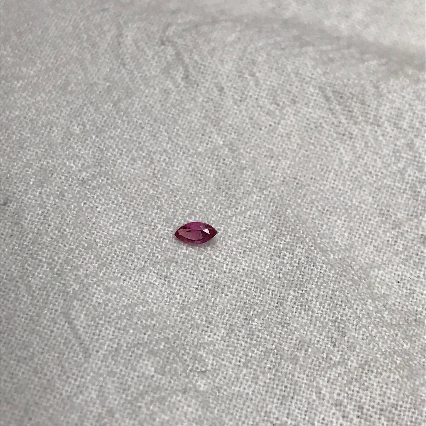4x2mm Red Beryl, Faceted Bixbite, 0.09 Carat, Natural Little Red Beryl, Good Clarity