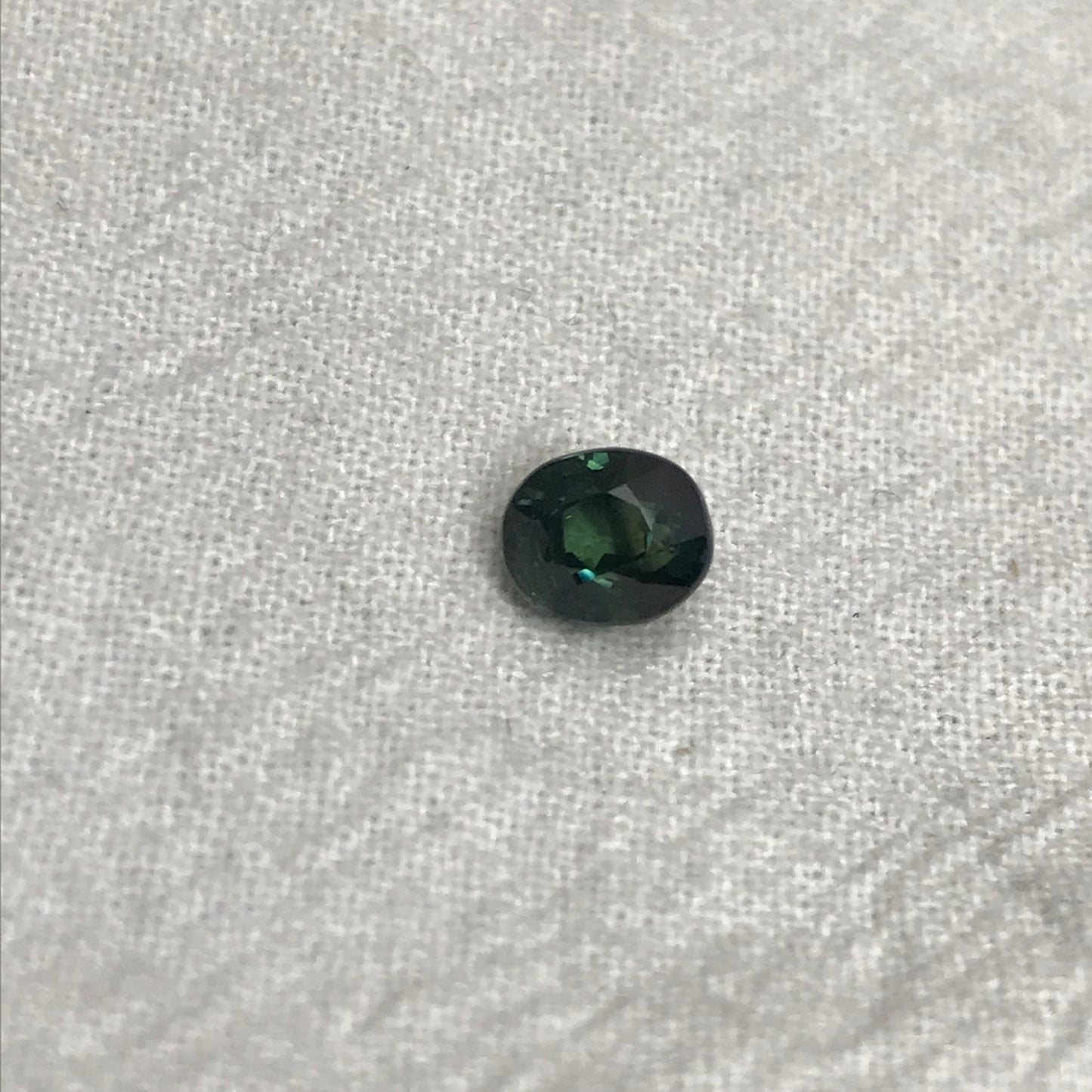 6x5mm Natural Blue Green Sapphire 1.13 carat Oval Cut Heated, Green, Faceted Loose Gemstone