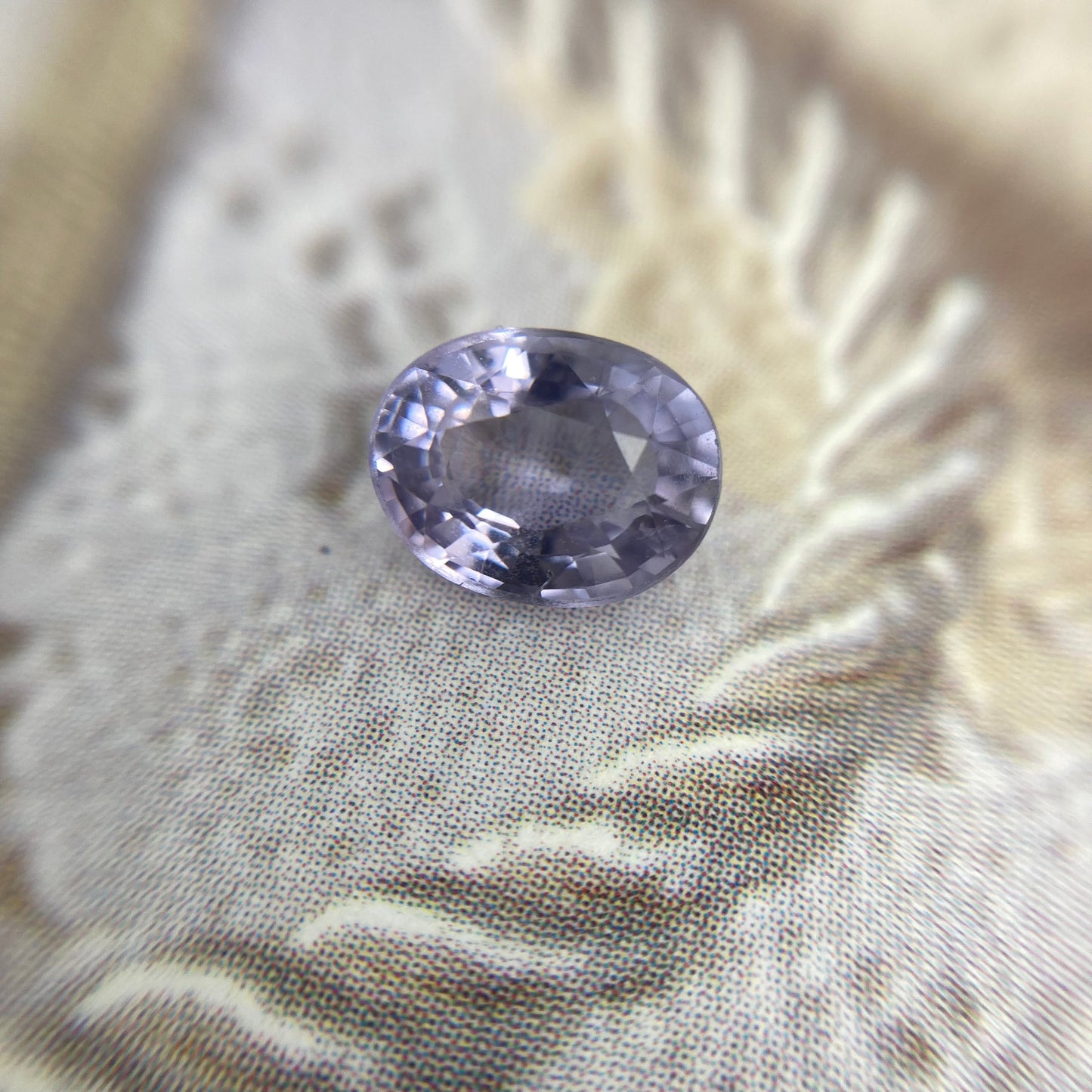 1 Ct Natural Purple Spinel 7x5.5mm Oval Cut Loose Faceted Gem Carat Loose Gemstone, Light Purple Stone, Flowing Gems