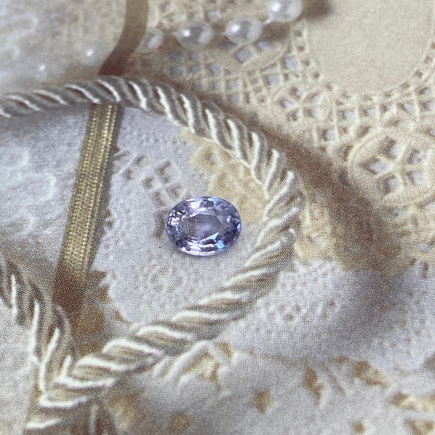 1 Ct Natural Purple Spinel 7x5.5mm Oval Cut Loose Faceted Gem Carat Loose Gemstone, Light Purple Stone, Flowing Gems