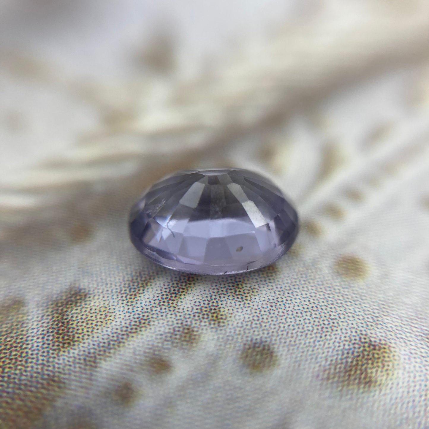 1 Ct Natural Purple Spinel 7x5.5mm Oval Cut Loose Faceted Gem Carat Loose Gemstone, Light Purple Stone, Flowing Gems
