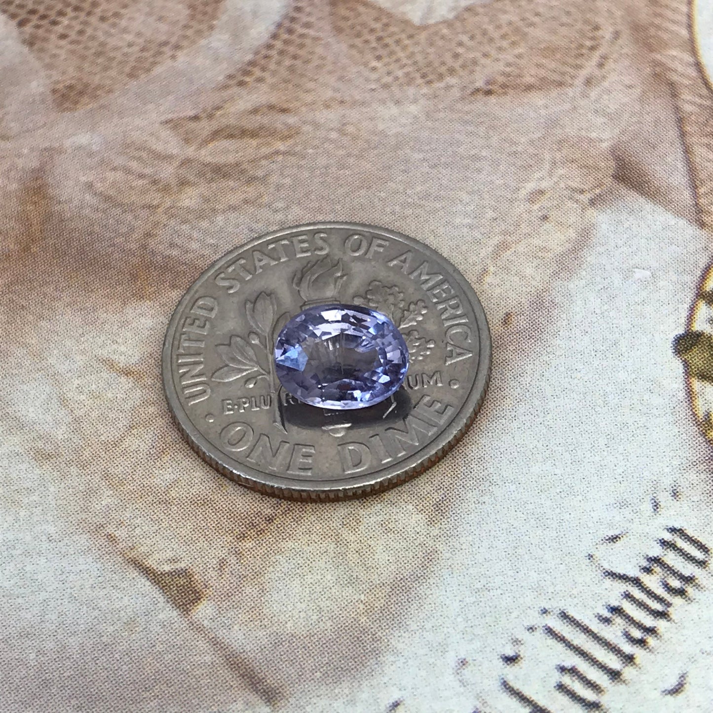 1 Ct Natural Purple Spinel 7x5.5mm Oval Cut Loose Faceted Gem Carat Loose Gemstone, Light Purple Stone, Flowing Gems