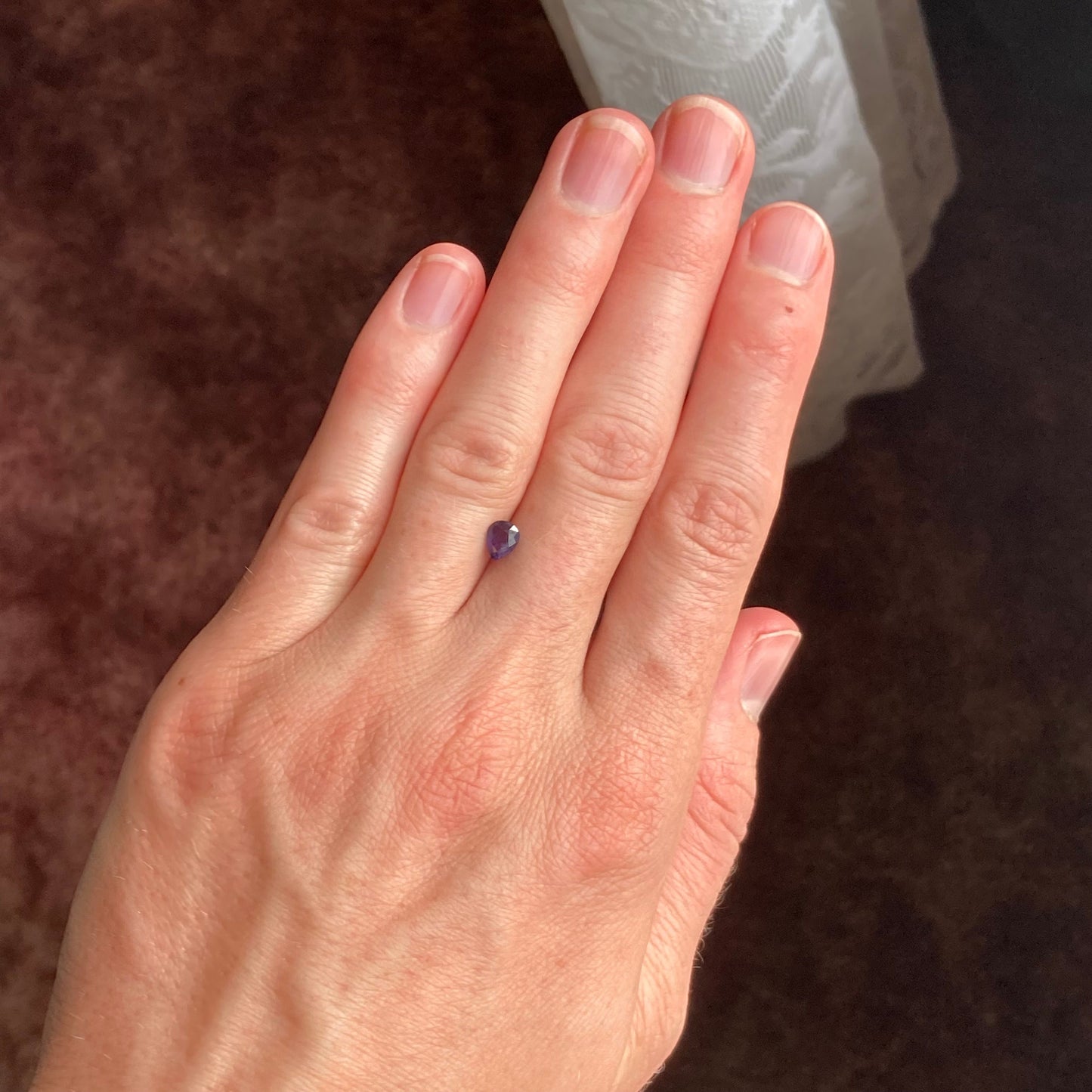 Natural Purple Sapphire 0.56 Carat 5.5x4.5mm Pear Tear Drop, Corundum Faceted Loose Unmounted Earth Mined Gemstone