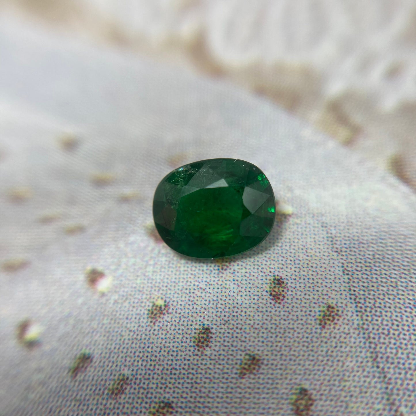 5x4mm carat Natural Green Tsavorite Garnet 0.41 carat Oval Cut, Faceted Loose Rich Green