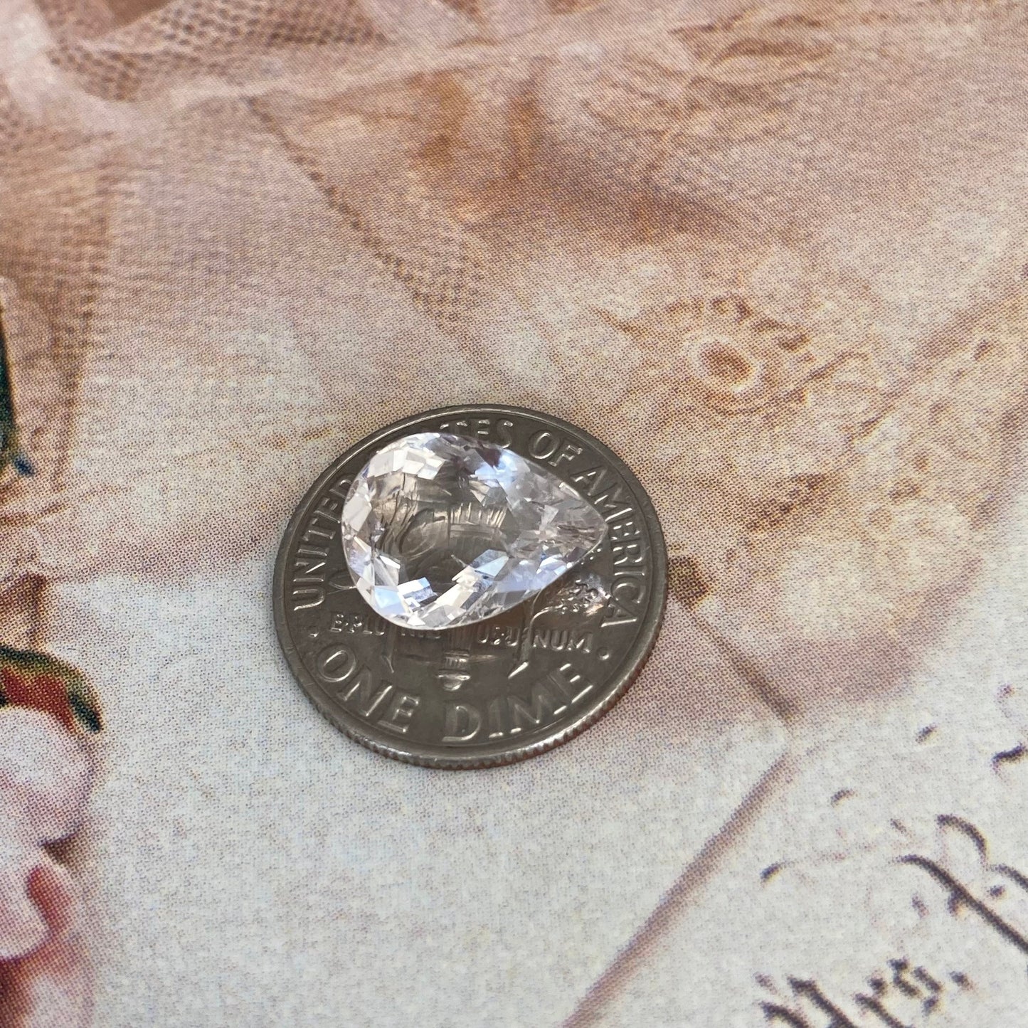 2.53 CT Very Light Morganite 11.5x8.5mm Pear Cut, Nearly Colorless Light Peach Beryl Loose Gemstone, Unmounted Gem