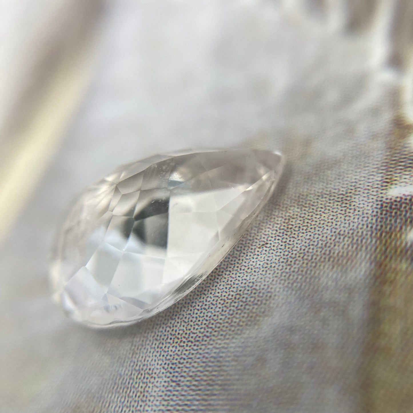 2.53 CT Very Light Morganite 11.5x8.5mm Pear Cut, Nearly Colorless Light Peach Beryl Loose Gemstone, Unmounted Gem