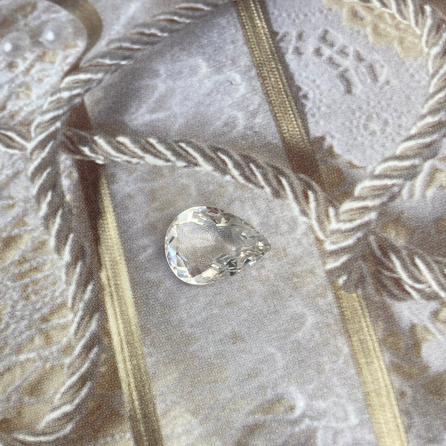 2.53 CT Very Light Morganite 11.5x8.5mm Pear Cut, Nearly Colorless Light Peach Beryl Loose Gemstone, Unmounted Gem