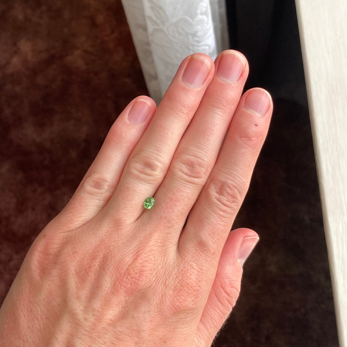 5 pcs Natural Green Tsavorite Garnet Approx. 5x4mm 2 CTW Faceted Oval Genuine Gemstone Unmounted Loose Gem Earth Mined Green Garnet,