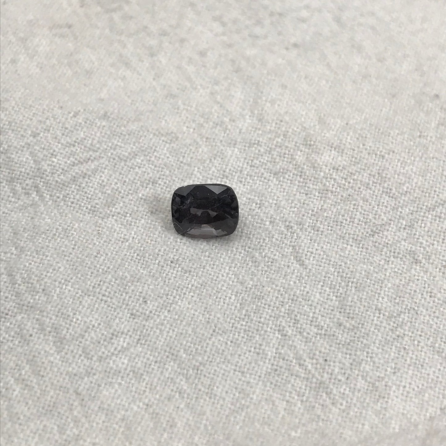 1.15 Carat Grey Purple Spinel 6.5x5.3mm Rectangle Cushion Cut, Faceted Loose Gemstone