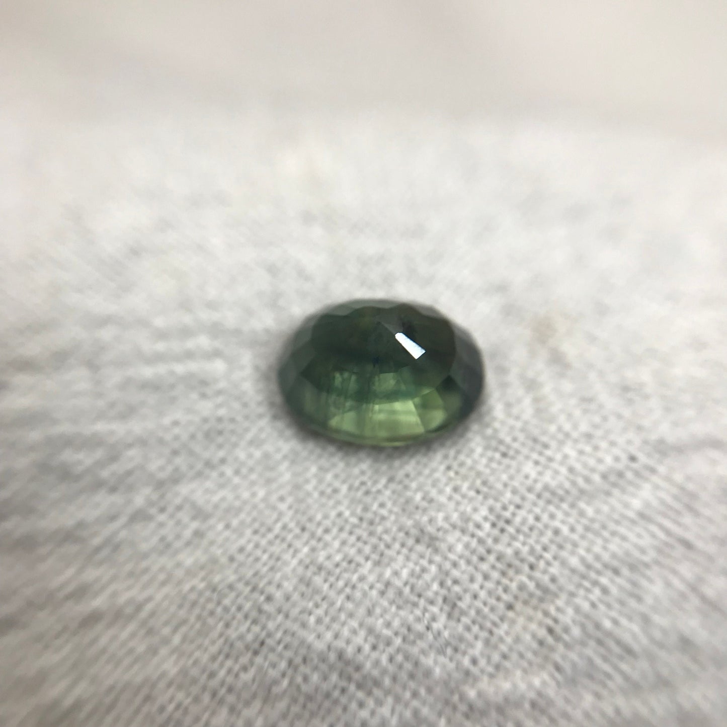 2.32 Carat Green Sapphire 8.18x6.05mm Oval Cut,  Heated Sapphire, Africa, Faceted Loose Gemstone