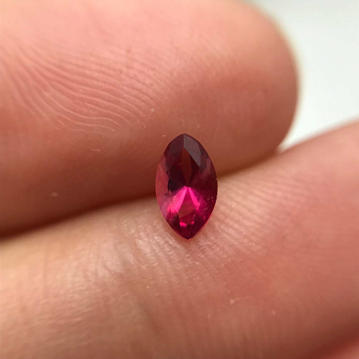 VVS 0.32 Carat Red Beryl 6.3x3.65mm Marquise Cut, Faceted Loose Natural Bixbite, Excellent Clarity
