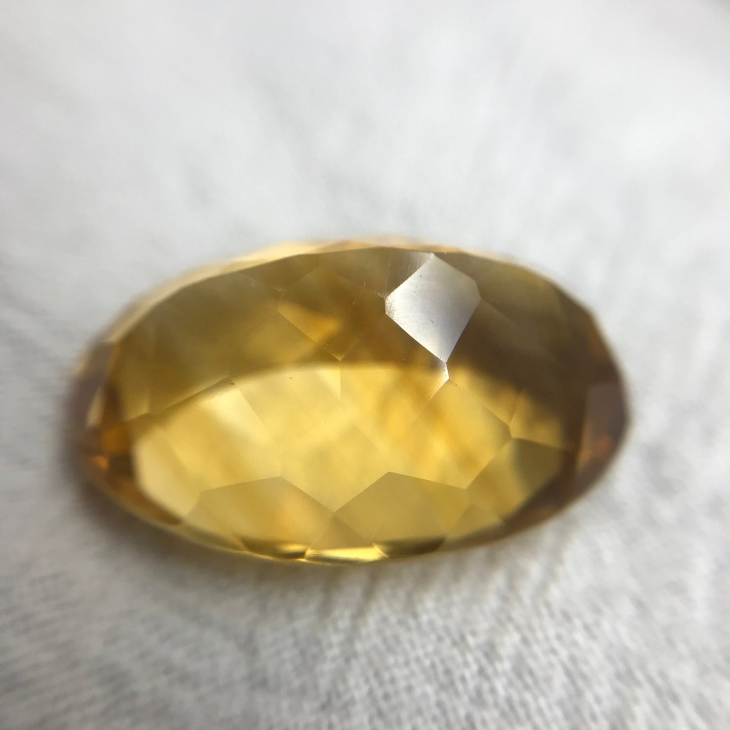22.1x15.1mm Orange Citrine 21.9 carat Oval Cut, Faceted Loose Gemstone