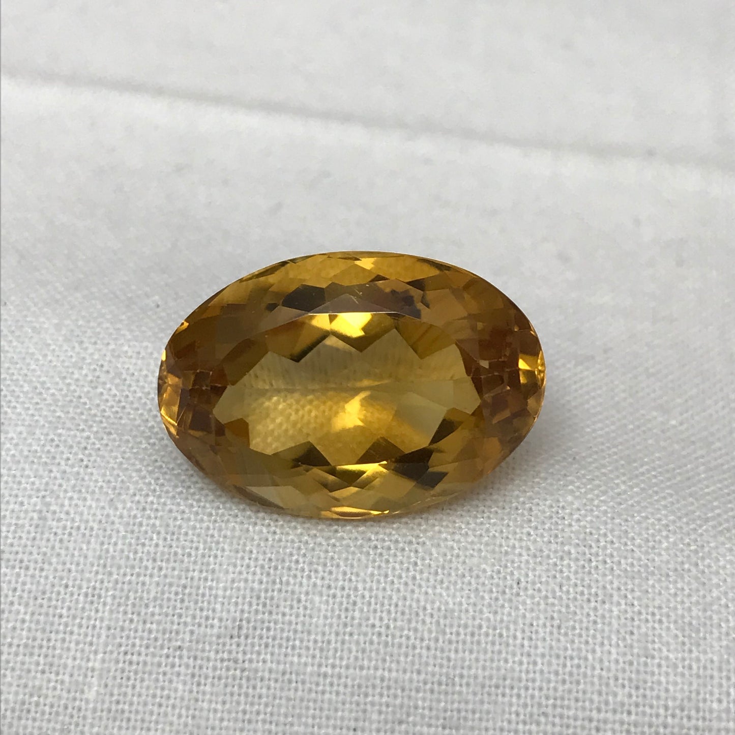 22.1x15.1mm Orange Citrine 21.9 carat Oval Cut, Faceted Loose Gemstone