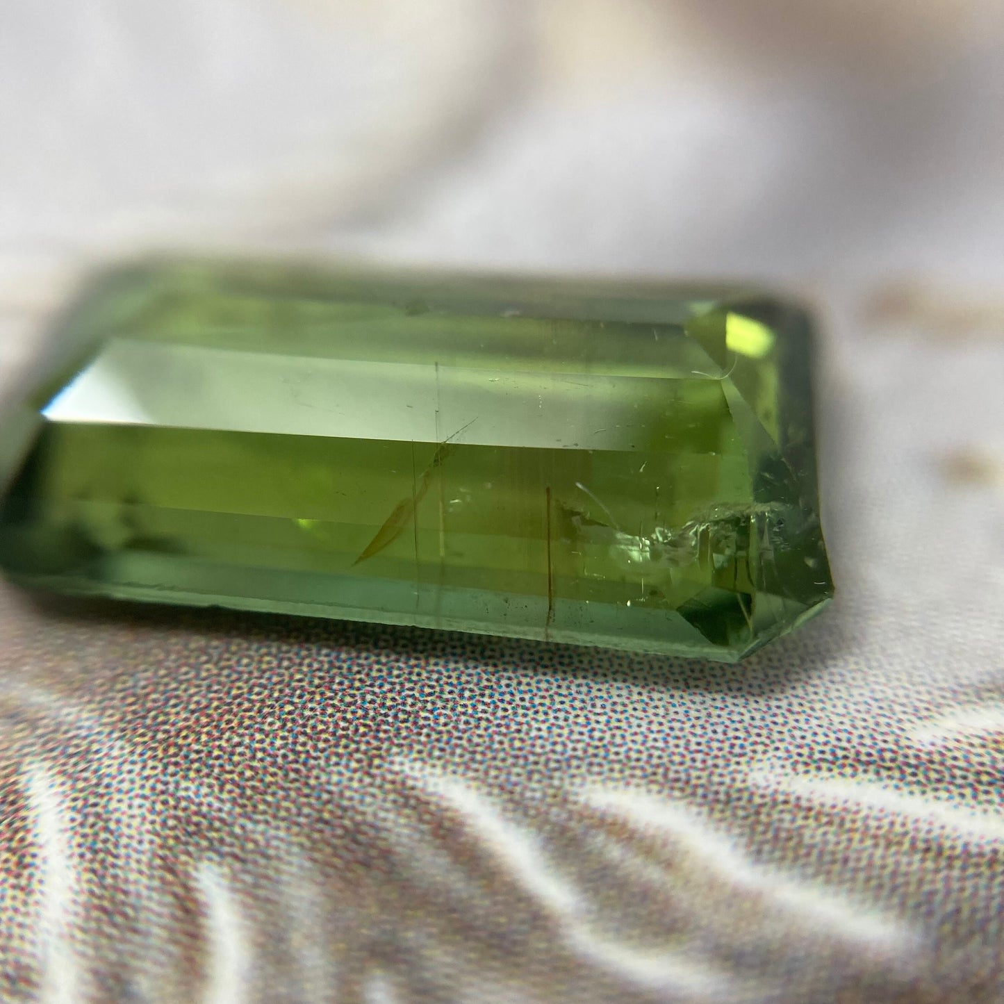 Natural Green Tourmaline 15x9.5mm 5.53 carat Octagon Cut Faceted Loose Unmounted Gem Gemstone