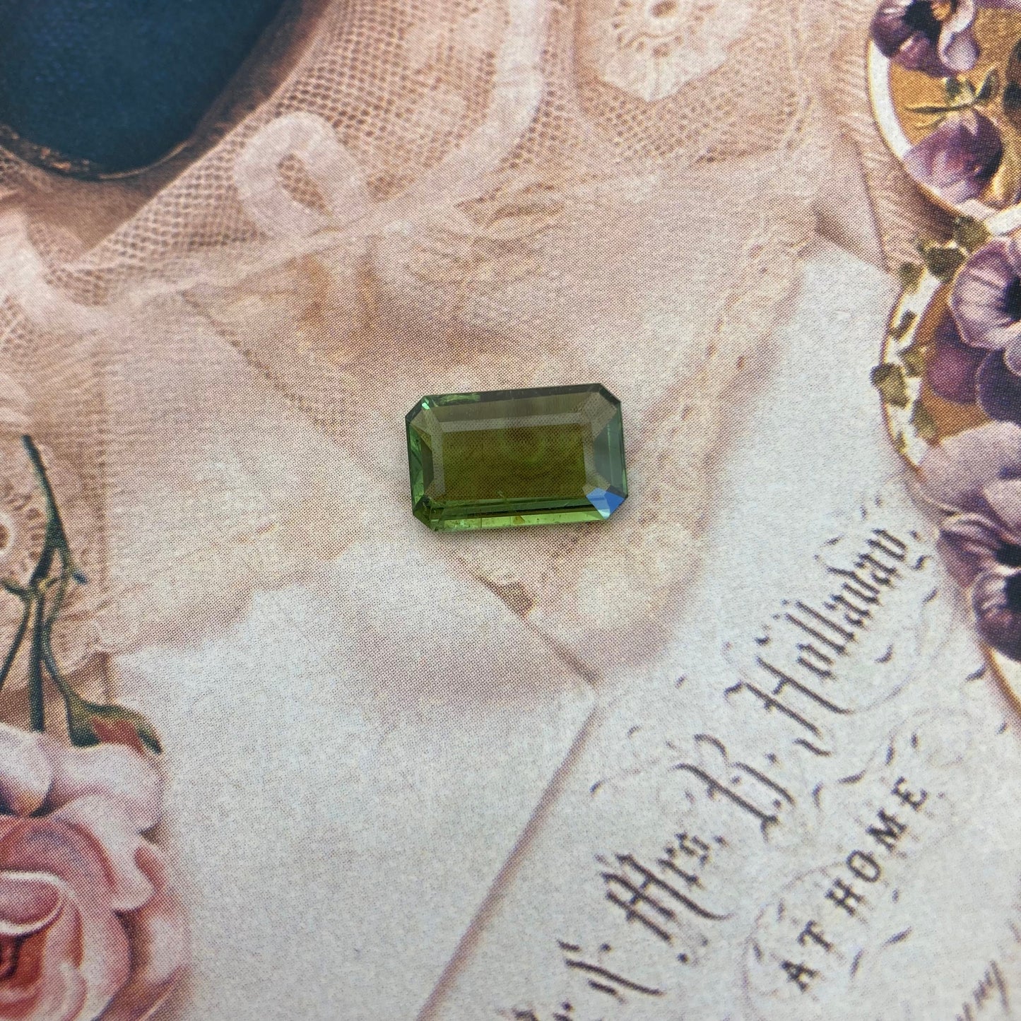 Natural Green Tourmaline 15x9.5mm 5.53 carat Octagon Cut Faceted Loose Unmounted Gem Gemstone