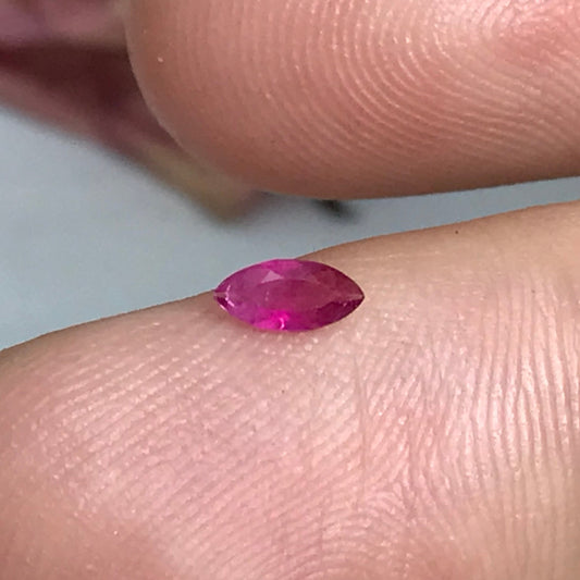 0.11 Carat Utah Red Beryl 5.1x2.45mm Marquise Cut, Faceted Loose Bixbite