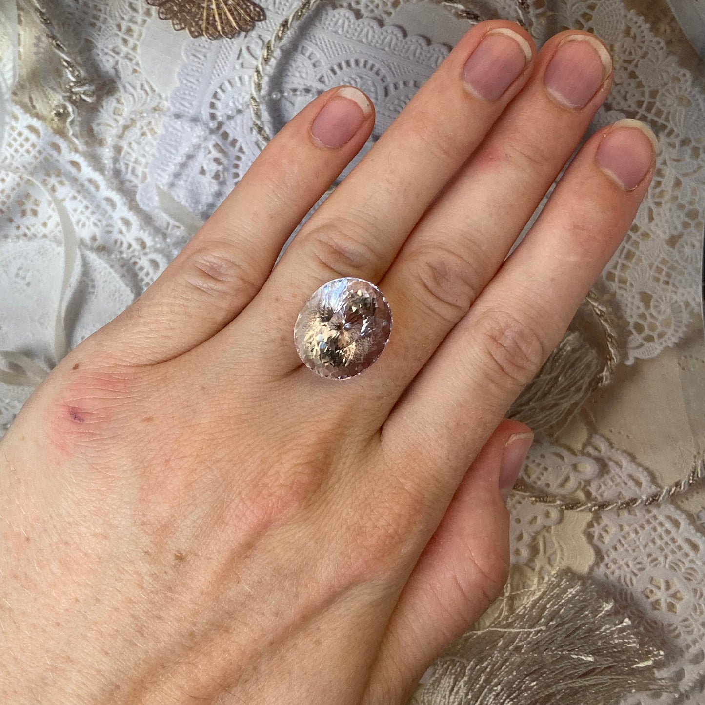 Light Purple Amethyst, 18x15.5mm Oval, 19.27 carat Loose Gem Faceted Gemstone, February Birthstone, Fancy Oval